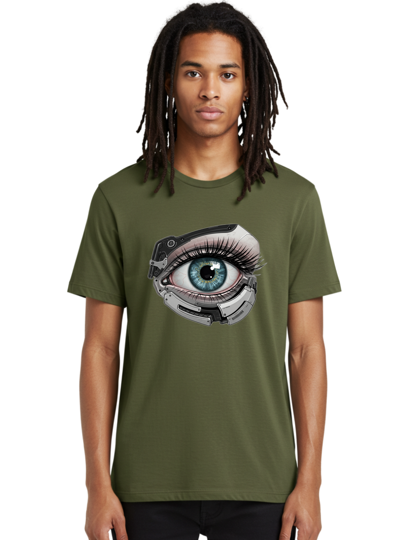 Cyborg-Eye Men'S Graphic Tee, 100% Cotton, Comfortable Casual Summer Wear, Machine Washable, Vintage Camera, Old Camera, Antique Camera, Black Camera, Classic Photography, Photography Equipment, Nostalgic Device, Film Camera, Camera Art Bag376