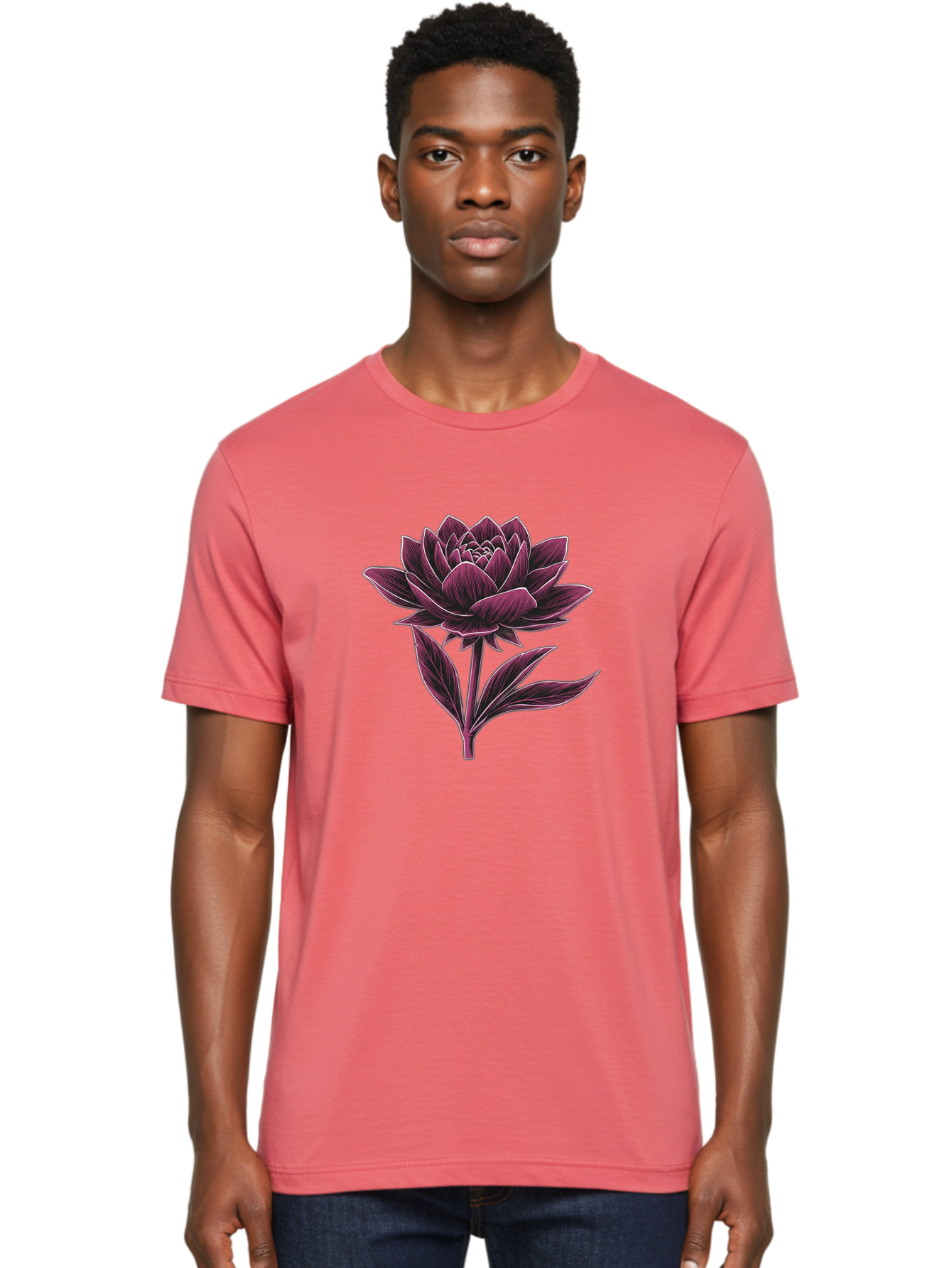 Dahlia-Flower Men'S Graphic Tee, 100% Cotton, Comfortable Casual Summer Wear, Machine Washable, Vintage Camera, Old Camera, Antique Camera, Black Camera, Classic Photography, Photography Equipment, Nostalgic Device, Film Camera, Camera Art Bag377