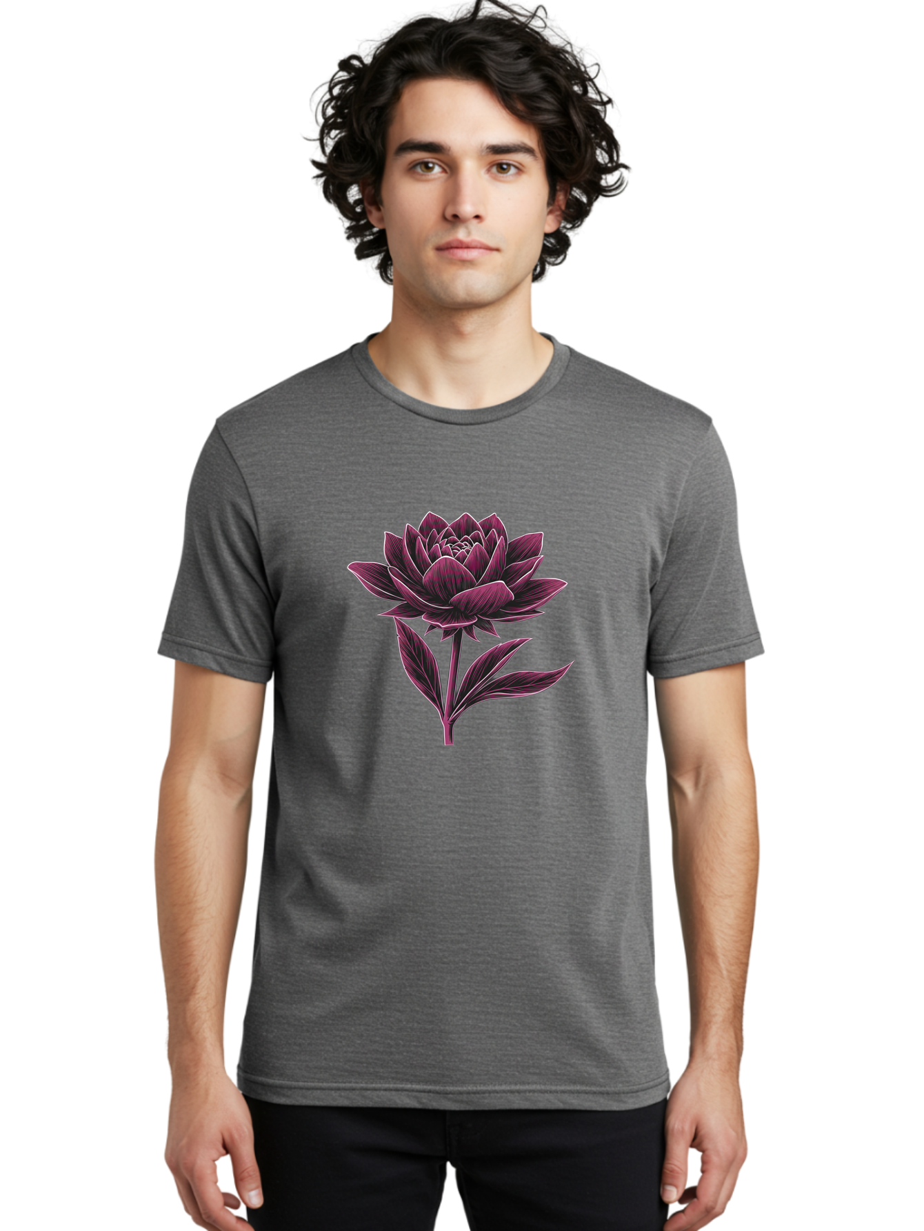 Dahlia-Flower Men'S Graphic Tee, 100% Cotton, Comfortable Casual Summer Wear, Machine Washable, Vintage Camera, Old Camera, Antique Camera, Black Camera, Classic Photography, Photography Equipment, Nostalgic Device, Film Camera, Camera Art Bag377
