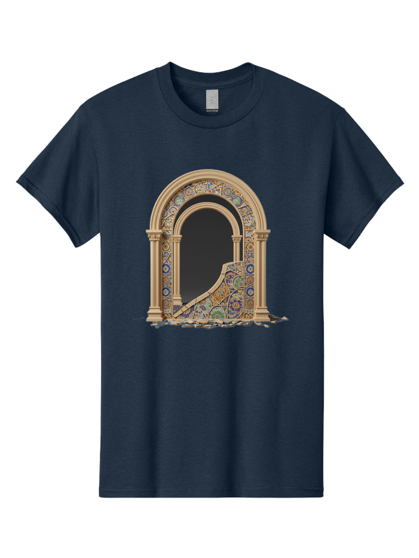 Damaged-Archway Men'S Graphic Tee, 100% Cotton, Comfortable Casual Summer Wear, Machine Washable, Vintage Camera, Old Camera, Antique Camera, Black Camera, Classic Photography, Photography Equipment, Nostalgic Device, Film Camera, Camera Art Bag378