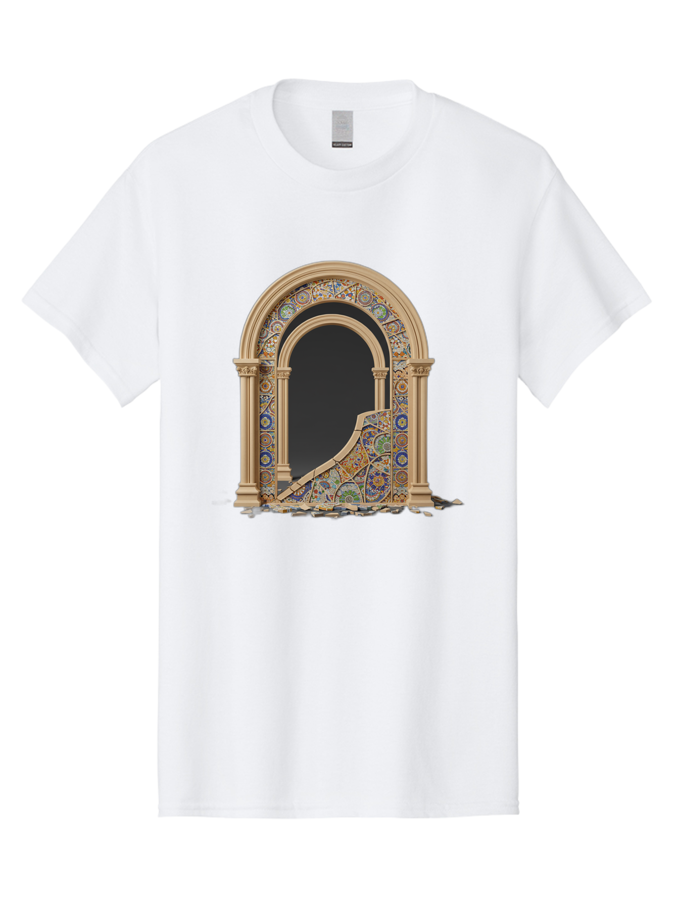 Damaged-Archway Men'S Graphic Tee, 100% Cotton, Comfortable Casual Summer Wear, Machine Washable, Vintage Camera, Old Camera, Antique Camera, Black Camera, Classic Photography, Photography Equipment, Nostalgic Device, Film Camera, Camera Art Bag378