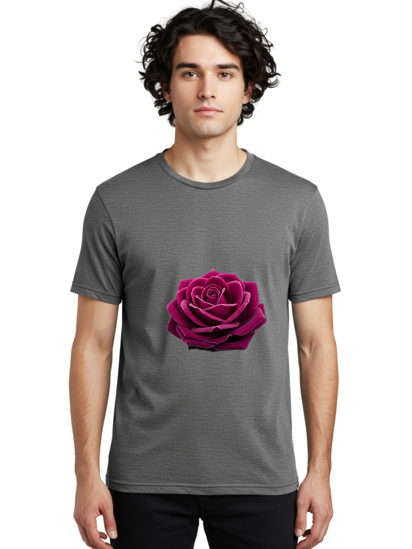 Dark-Purple-Rose Men'S Graphic Tee, 100% Cotton, Comfortable Casual Summer Wear, Machine Washable, Vintage Camera, Old Camera, Antique Camera, Black Camera, Classic Photography, Photography Equipment, Nostalgic Device, Film Camera, Camera Art Bag382