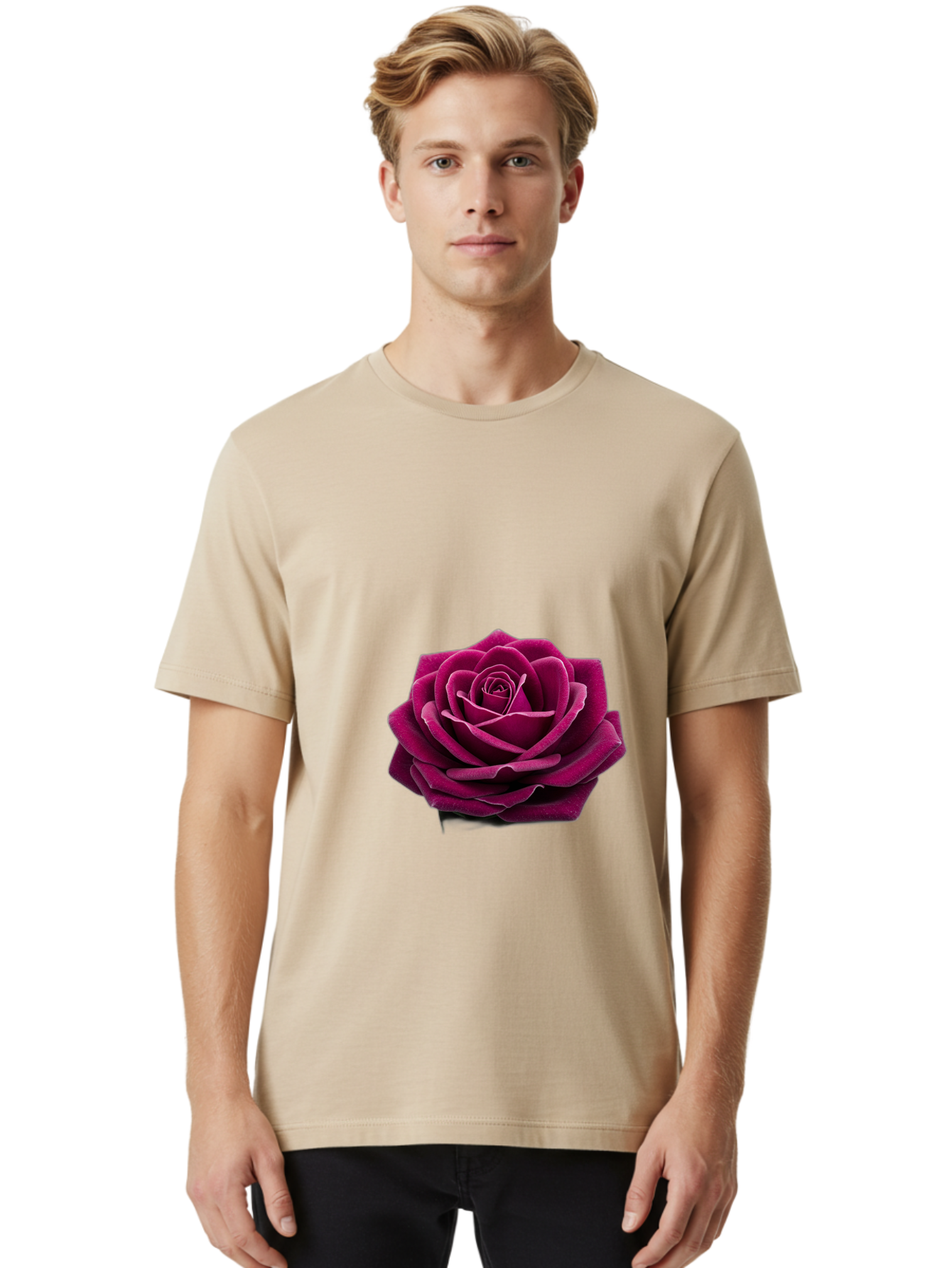 Dark-Purple-Rose Men'S Graphic Tee, 100% Cotton, Comfortable Casual Summer Wear, Machine Washable, Vintage Camera, Old Camera, Antique Camera, Black Camera, Classic Photography, Photography Equipment, Nostalgic Device, Film Camera, Camera Art Bag382