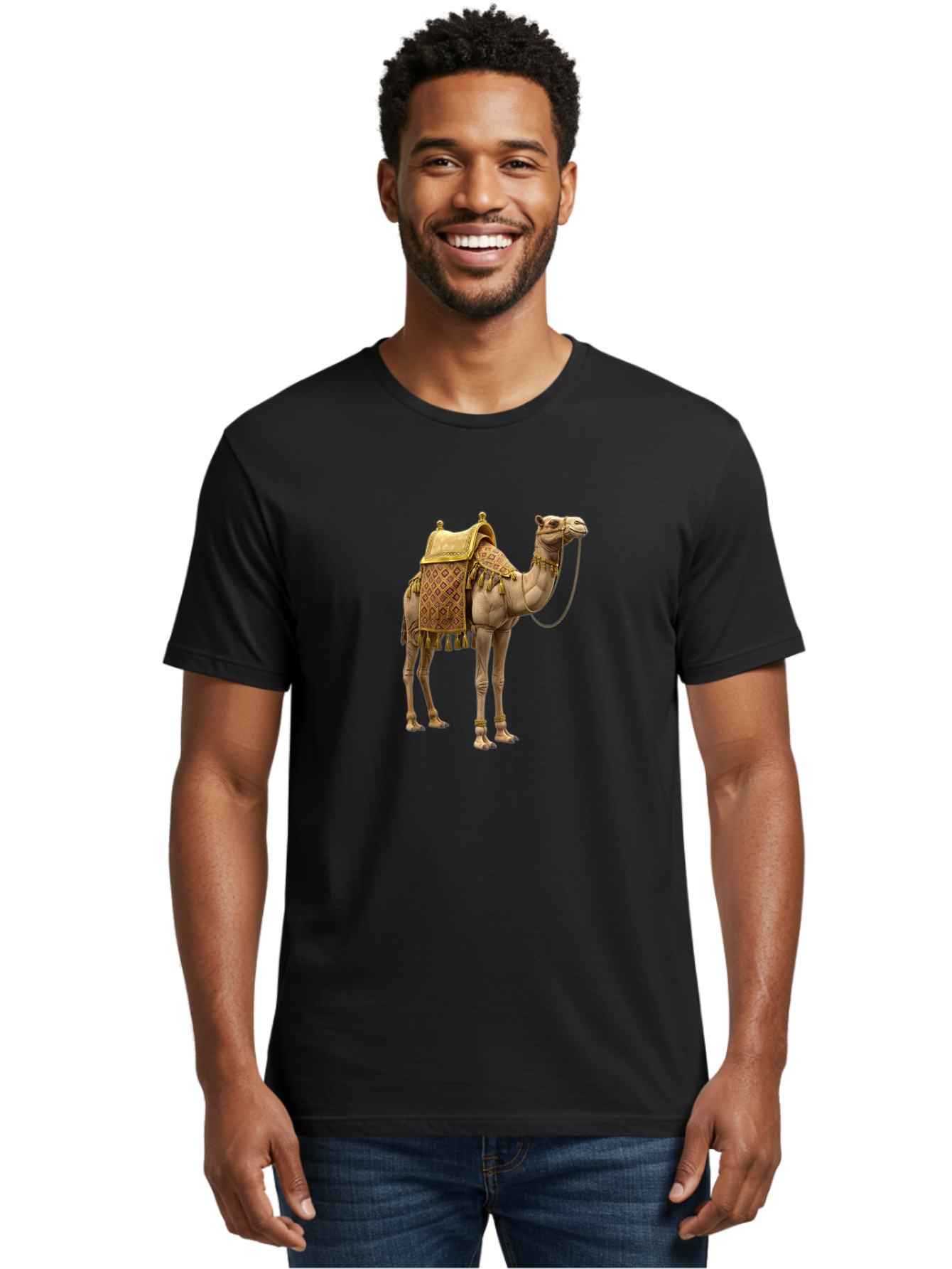 Decorated-Camel Men'S Graphic Tee, 100% Cotton, Comfortable Casual Summer Wear, Machine Washable, Vintage Camera, Old Camera, Antique Camera, Black Camera, Classic Photography, Photography Equipment, Nostalgic Device, Film Camera, Camera Art Bag384