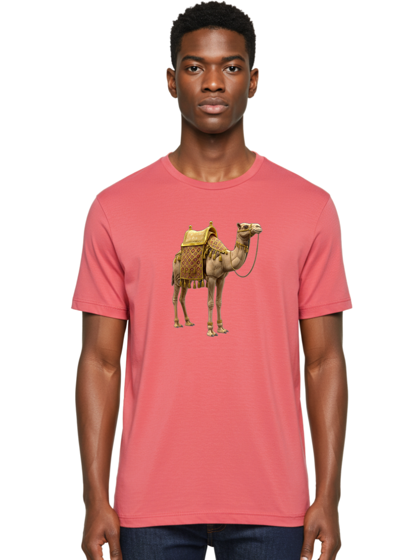 Decorated-Camel Men'S Graphic Tee, 100% Cotton, Comfortable Casual Summer Wear, Machine Washable, Vintage Camera, Old Camera, Antique Camera, Black Camera, Classic Photography, Photography Equipment, Nostalgic Device, Film Camera, Camera Art Bag384