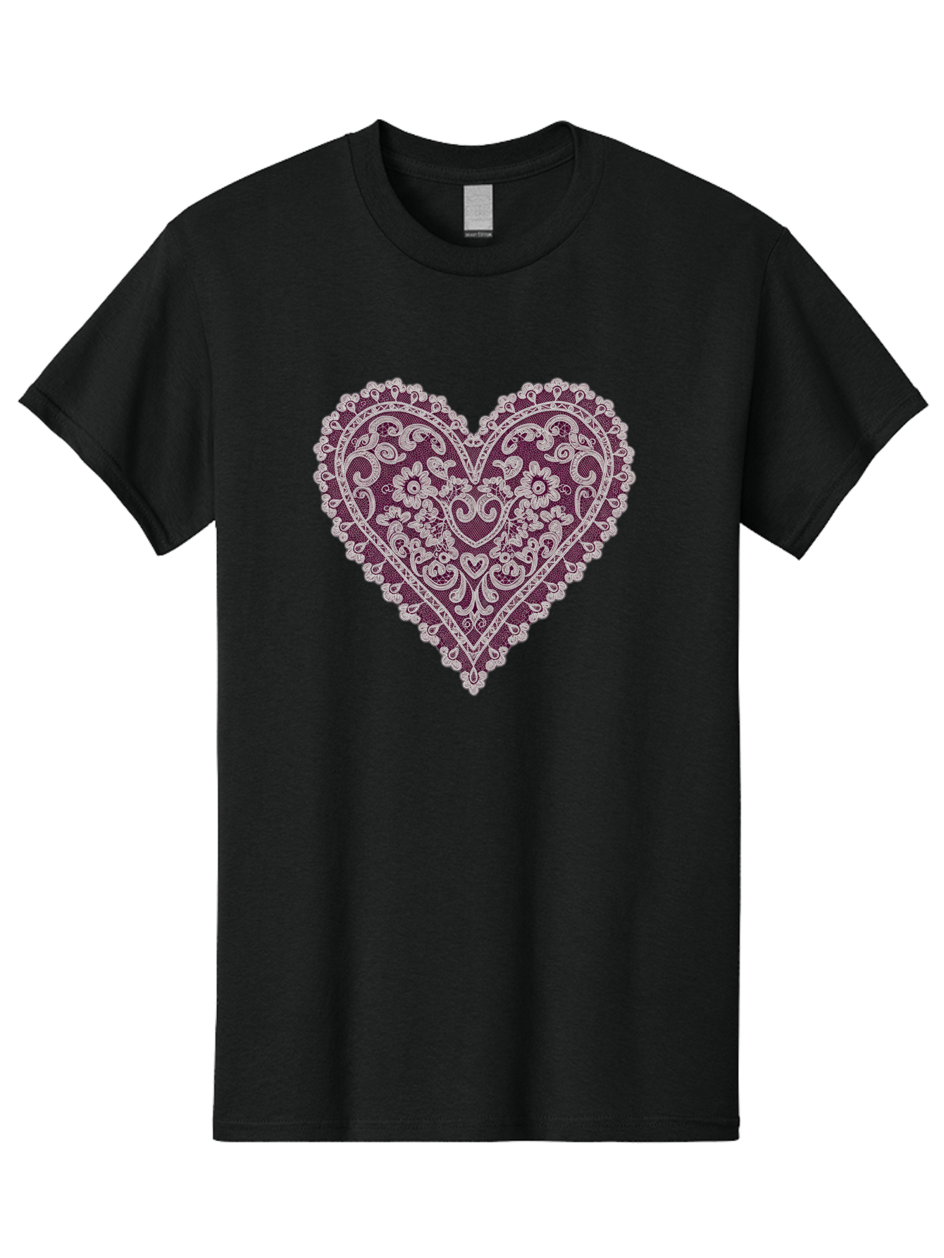 Decorative-Heart-Lace Men'S Graphic Tee, 100% Cotton, Comfortable Casual Summer Wear, Machine Washable, Vintage Camera, Old Camera, Antique Camera, Black Camera, Classic Photography, Photography Equipment, Nostalgic Device, Film Camera, Bag385
