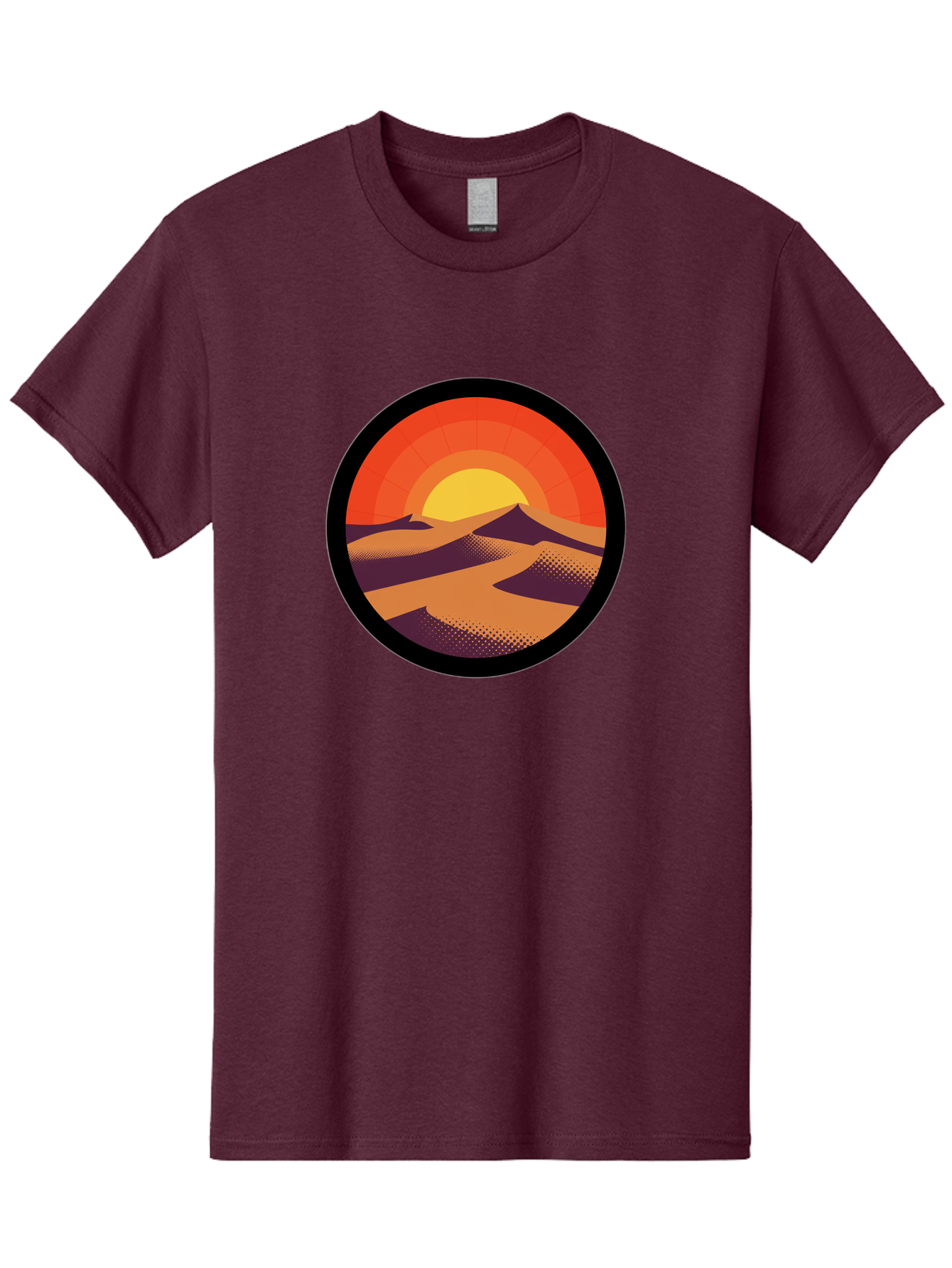 Desert-Sunset-1 Men'S Graphic Tee, 100% Cotton, Comfortable Casual Summer Wear, Machine Washable, Vintage Camera, Old Camera, Antique Camera, Black Camera, Classic Photography, Photography Equipment, Nostalgic Device, Film Camera, Camera Art Bag389