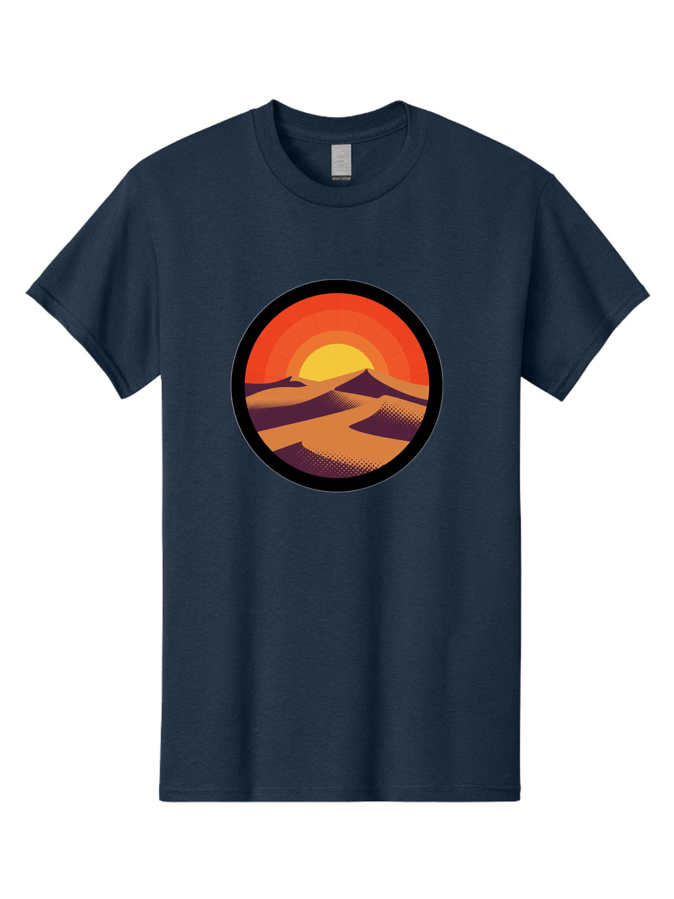 Desert-Sunset-1 Men'S Graphic Tee, 100% Cotton, Comfortable Casual Summer Wear, Machine Washable, Vintage Camera, Old Camera, Antique Camera, Black Camera, Classic Photography, Photography Equipment, Nostalgic Device, Film Camera, Camera Art Bag389