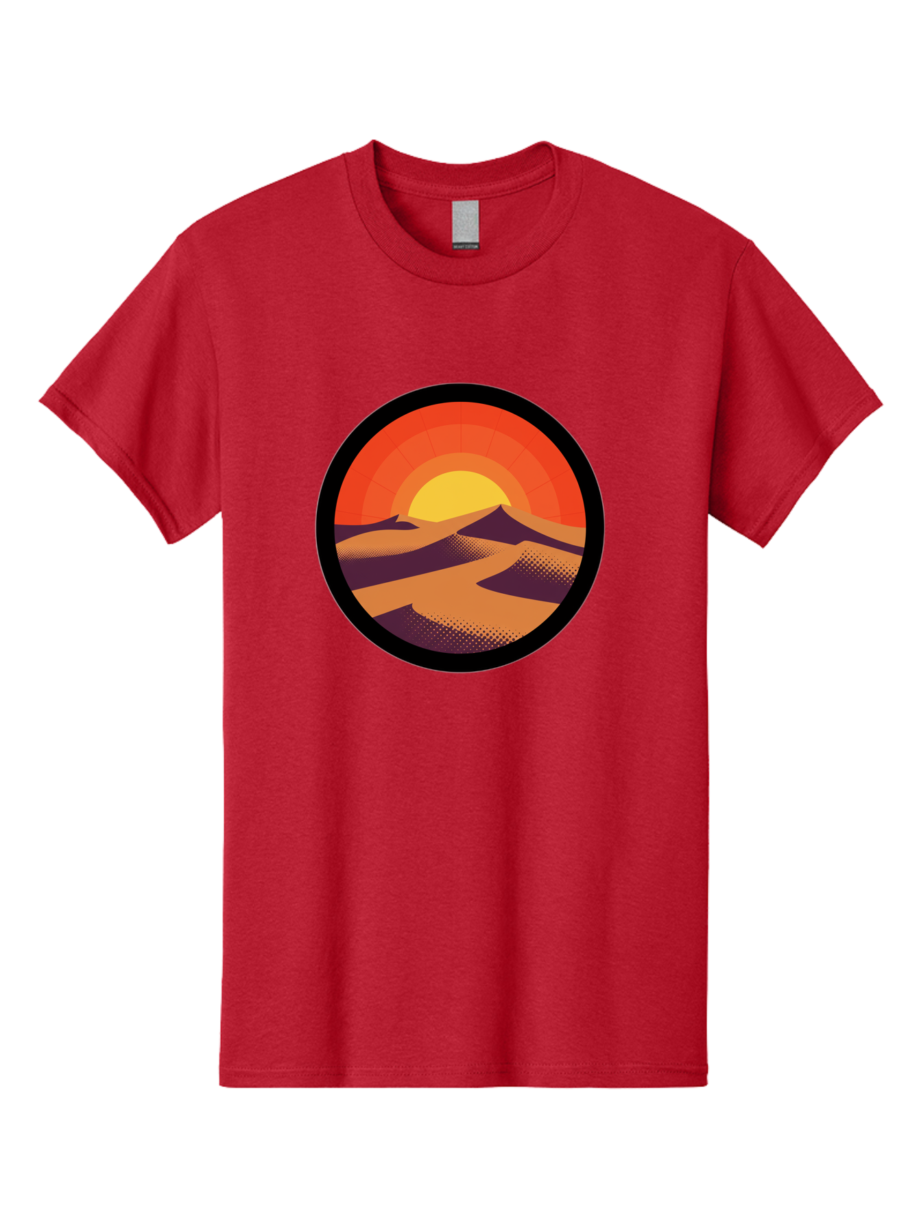 Desert-Sunset-1 Men'S Graphic Tee, 100% Cotton, Comfortable Casual Summer Wear, Machine Washable, Vintage Camera, Old Camera, Antique Camera, Black Camera, Classic Photography, Photography Equipment, Nostalgic Device, Film Camera, Camera Art Bag389