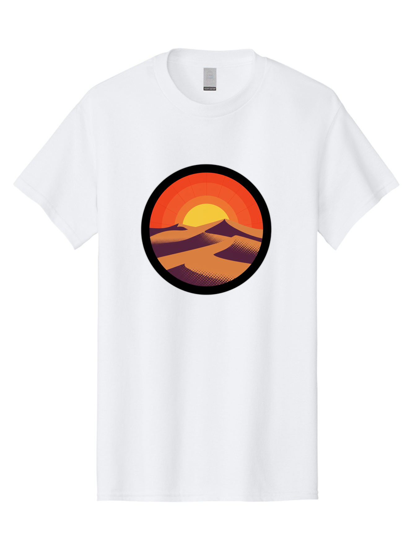 Desert-Sunset-1 Men'S Graphic Tee, 100% Cotton, Comfortable Casual Summer Wear, Machine Washable, Vintage Camera, Old Camera, Antique Camera, Black Camera, Classic Photography, Photography Equipment, Nostalgic Device, Film Camera, Camera Art Bag389