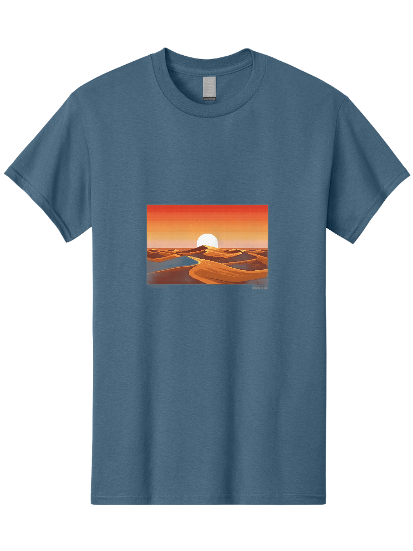 Desert-Sunset-3 Men'S Graphic Tee, 100% Cotton, Comfortable Casual Summer Wear, Machine Washable, Vintage Camera, Old Camera, Antique Camera, Black Camera, Classic Photography, Photography Equipment, Nostalgic Device, Film Camera, Camera Art Bag391