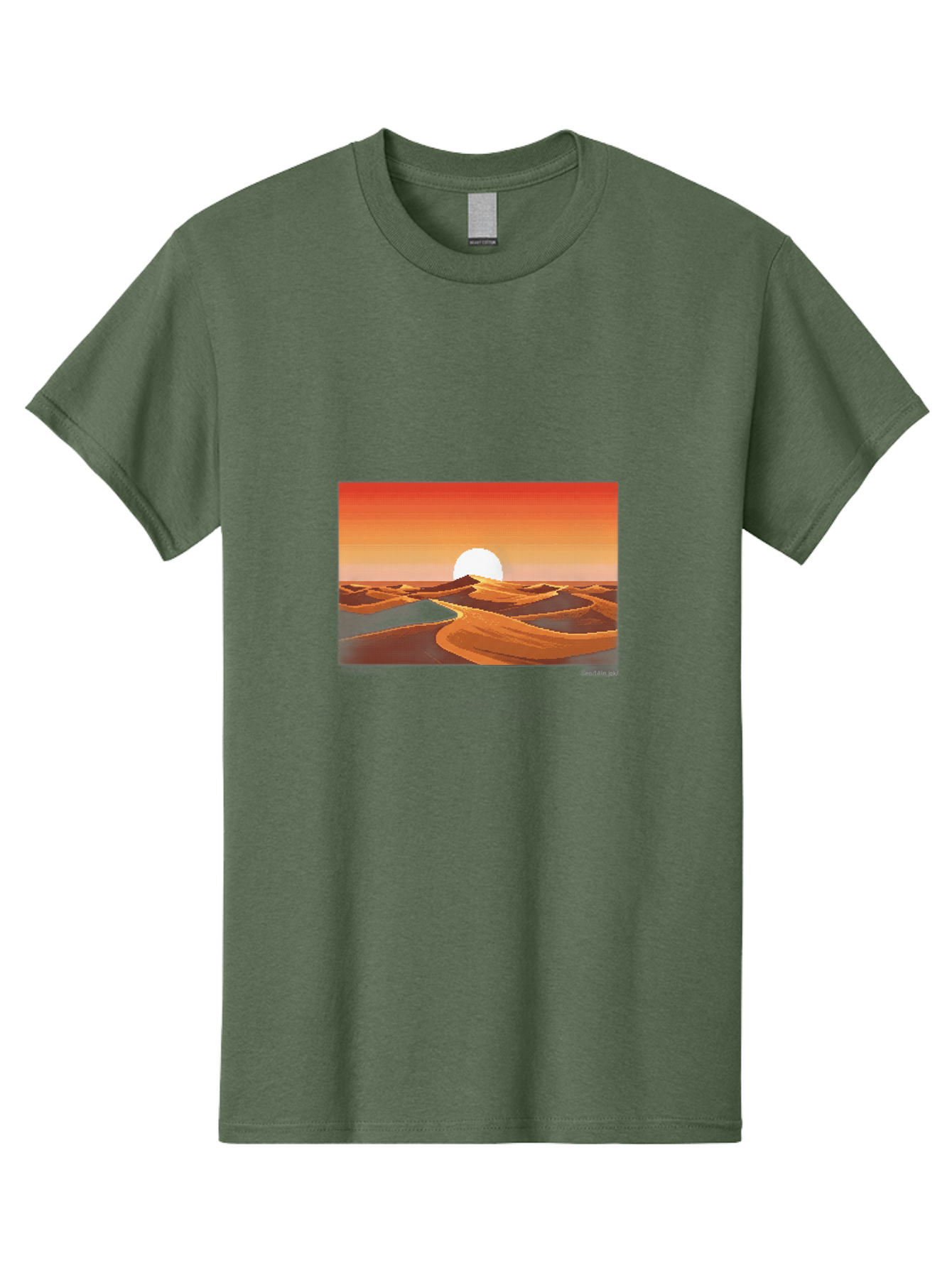 Desert-Sunset-3 Men'S Graphic Tee, 100% Cotton, Comfortable Casual Summer Wear, Machine Washable, Vintage Camera, Old Camera, Antique Camera, Black Camera, Classic Photography, Photography Equipment, Nostalgic Device, Film Camera, Camera Art Bag391