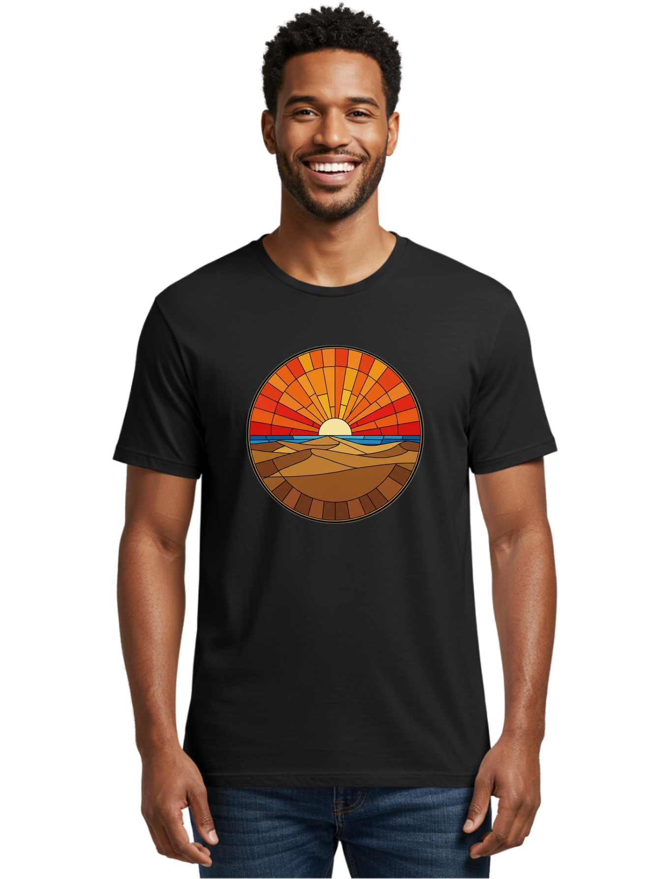 Desert-Sunset-4 Men'S Graphic Tee, 100% Cotton, Comfortable Casual Summer Wear, Machine Washable, Vintage Camera, Old Camera, Antique Camera, Black Camera, Classic Photography, Photography Equipment, Nostalgic Device, Film Camera, Camera Art Bag392