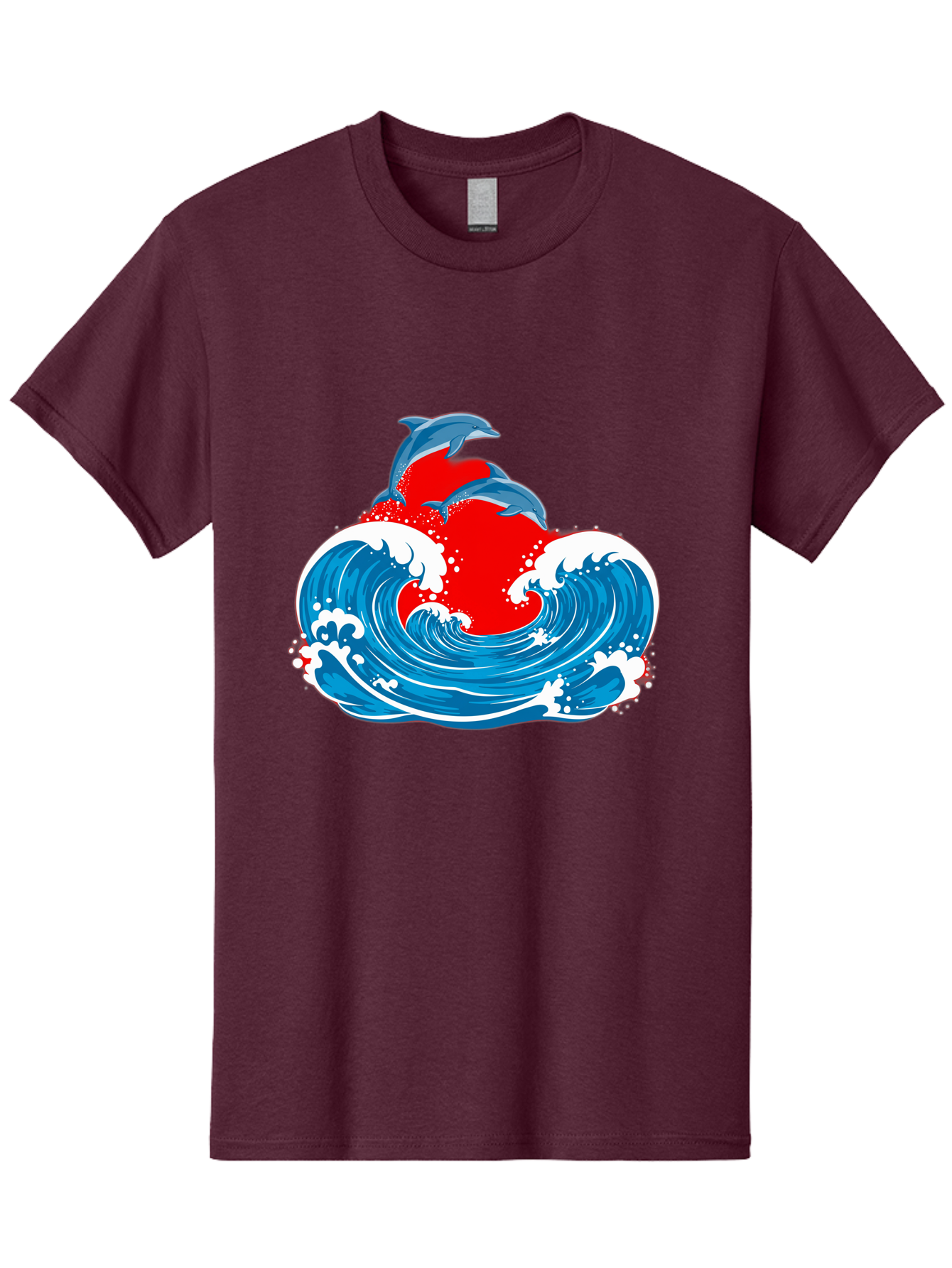 Dolphins-Jumping-Wave Men'S Graphic Tee, 100% Cotton, Comfortable Casual Summer Wear, Machine Washable, Vintage Camera, Old Camera, Antique Camera, Black Camera, Classic Photography, Photography Equipment, Nostalgic Device, Film Camera, Bag401
