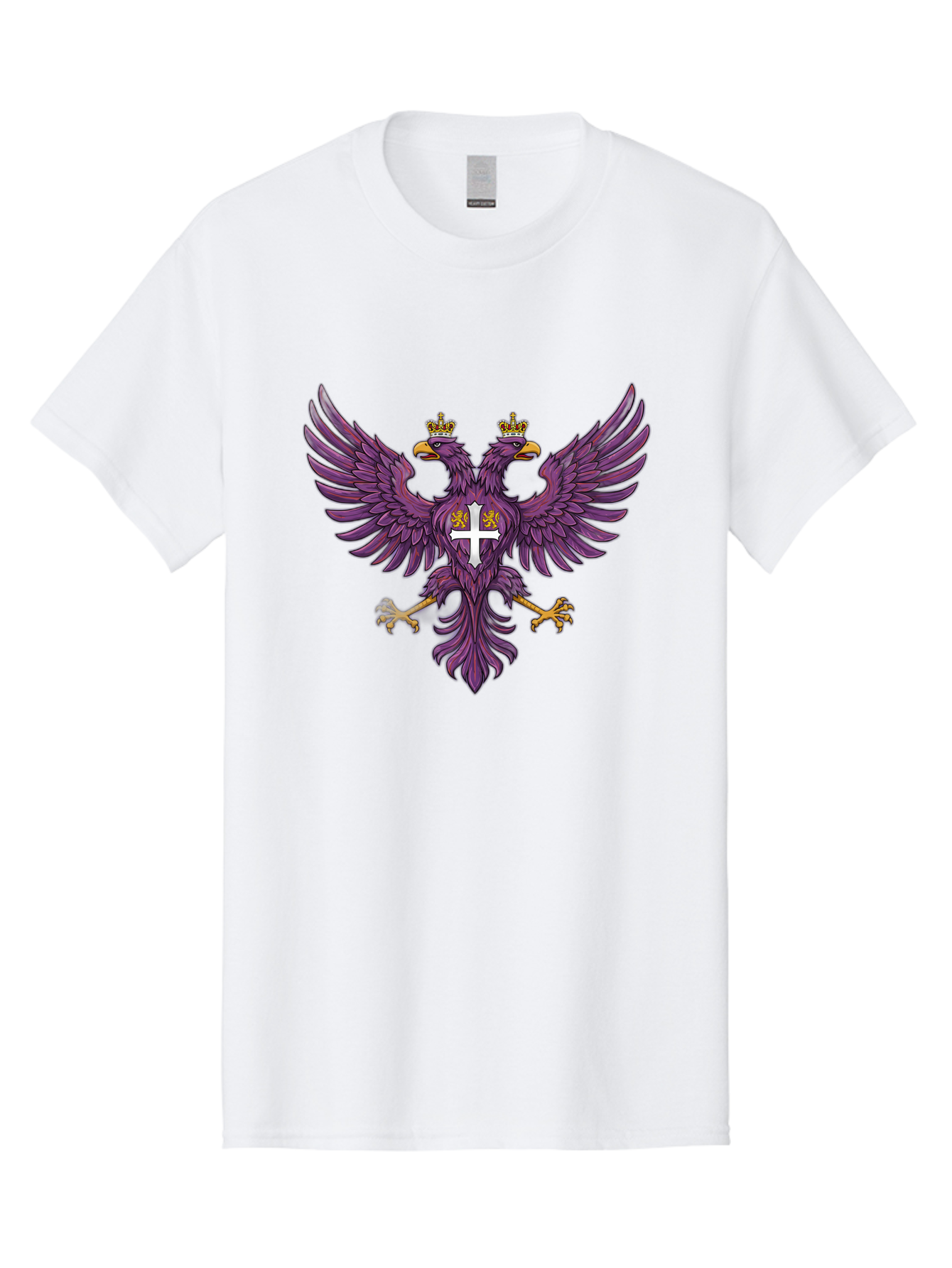 Double-Headed-Eagle-1 Men'S Graphic Tee, 100% Cotton, Comfortable Casual Summer Wear, Machine Washable, Vintage Camera, Old Camera, Antique Camera, Black Camera, Classic Photography, Photography Equipment, Nostalgic Device, Film Camera, Bag405