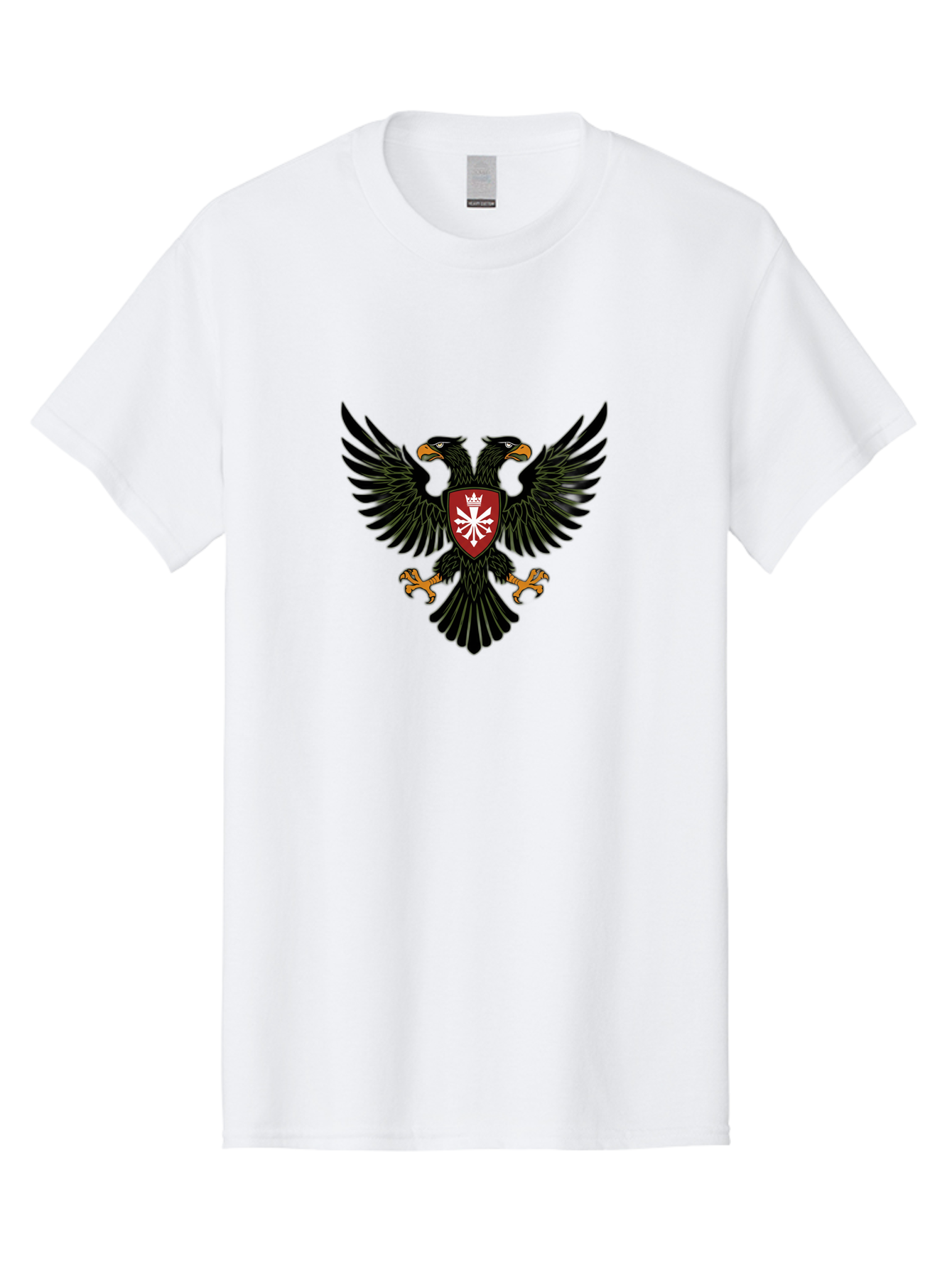 Double-Headed-Eagle-2 Men'S Graphic Tee, 100% Cotton, Comfortable Casual Summer Wear, Machine Washable, Vintage Camera, Old Camera, Antique Camera, Black Camera, Classic Photography, Photography Equipment, Nostalgic Device, Film Camera, Bag406