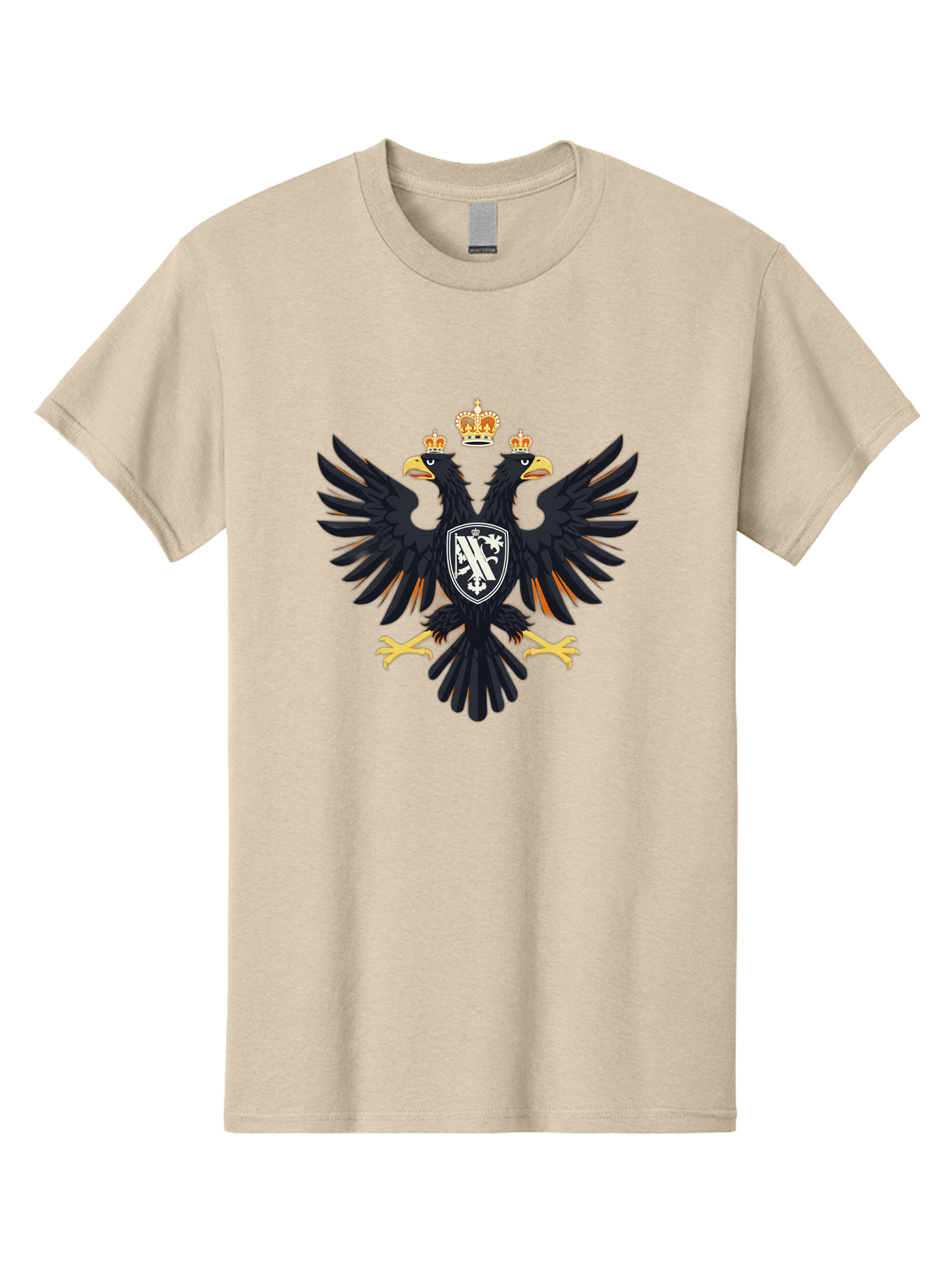 Double-Headed-Eagle-Coat-Of-Arms-1 Men'S Graphic Tee, 100% Cotton, Comfortable Casual Summer Wear, Machine Washable, Vintage Camera, Old Camera, Antique Camera, Black Camera, Classic Photography, Photography Equipment, Nostalgic Device, Bag408