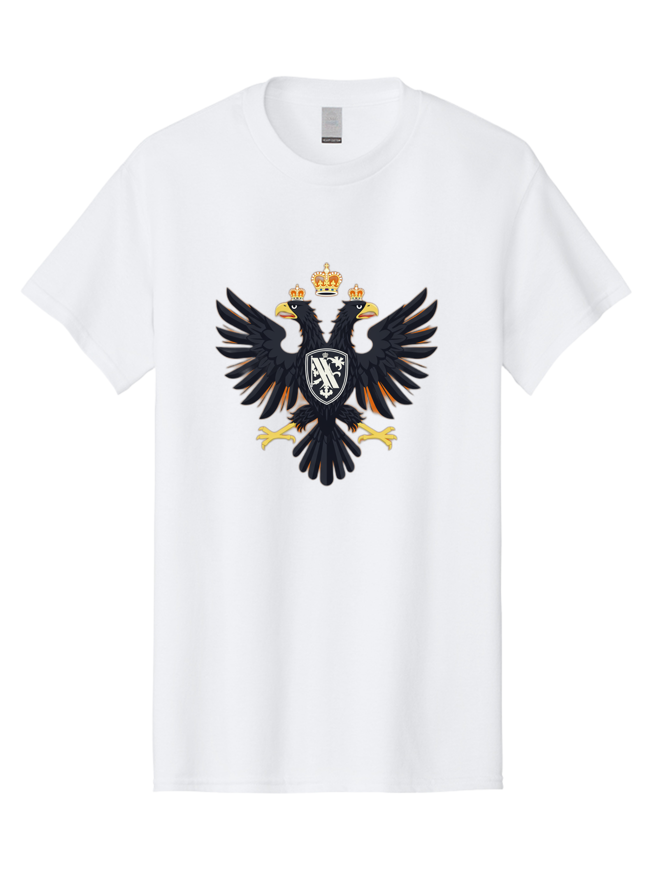 Double-Headed-Eagle-Coat-Of-Arms-1 Men'S Graphic Tee, 100% Cotton, Comfortable Casual Summer Wear, Machine Washable, Vintage Camera, Old Camera, Antique Camera, Black Camera, Classic Photography, Photography Equipment, Nostalgic Device, Bag408