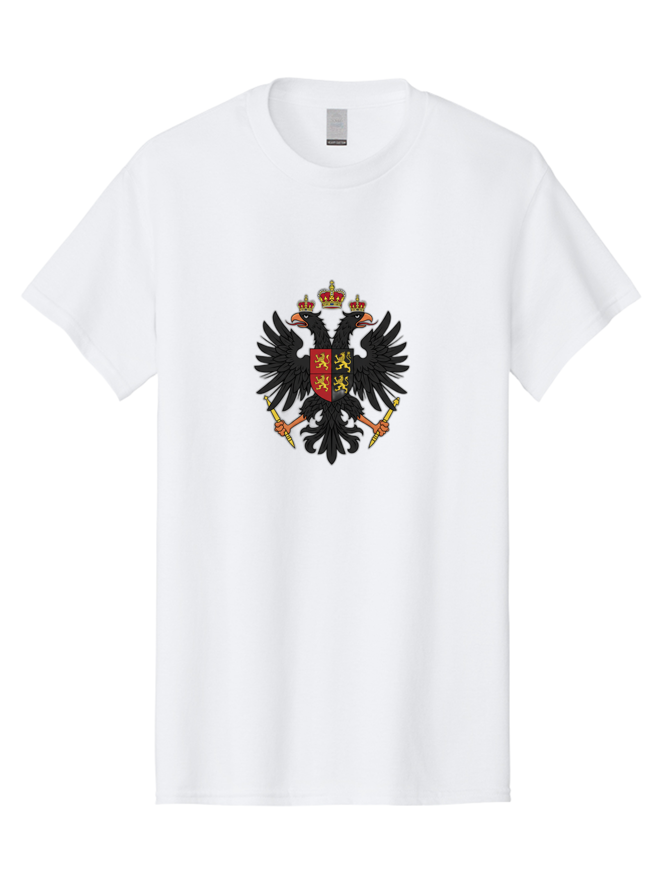 Double-Headed-Eagle-Coat-Of-Arms Men'S Graphic Tee, 100% Cotton, Comfortable Casual Summer Wear, Machine Washable, Vintage Camera, Old Camera, Antique Camera, Black Camera, Classic Photography, Photography Equipment, Nostalgic Device, Bag409