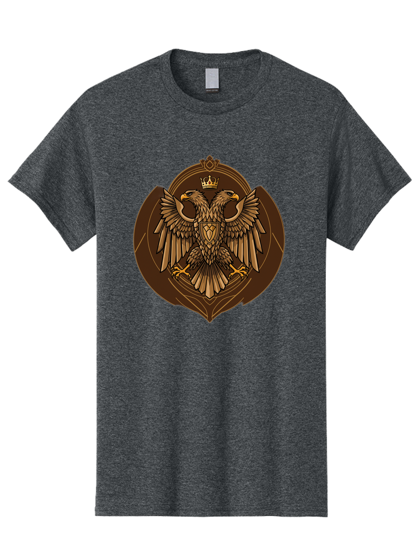 Double-Headed-Eagle-Crest Men'S Graphic Tee, 100% Cotton, Comfortable Casual Summer Wear, Machine Washable, Vintage Camera, Old Camera, Antique Camera, Black Camera, Classic Photography, Photography Equipment, Nostalgic Device, Film Camera, Bag410