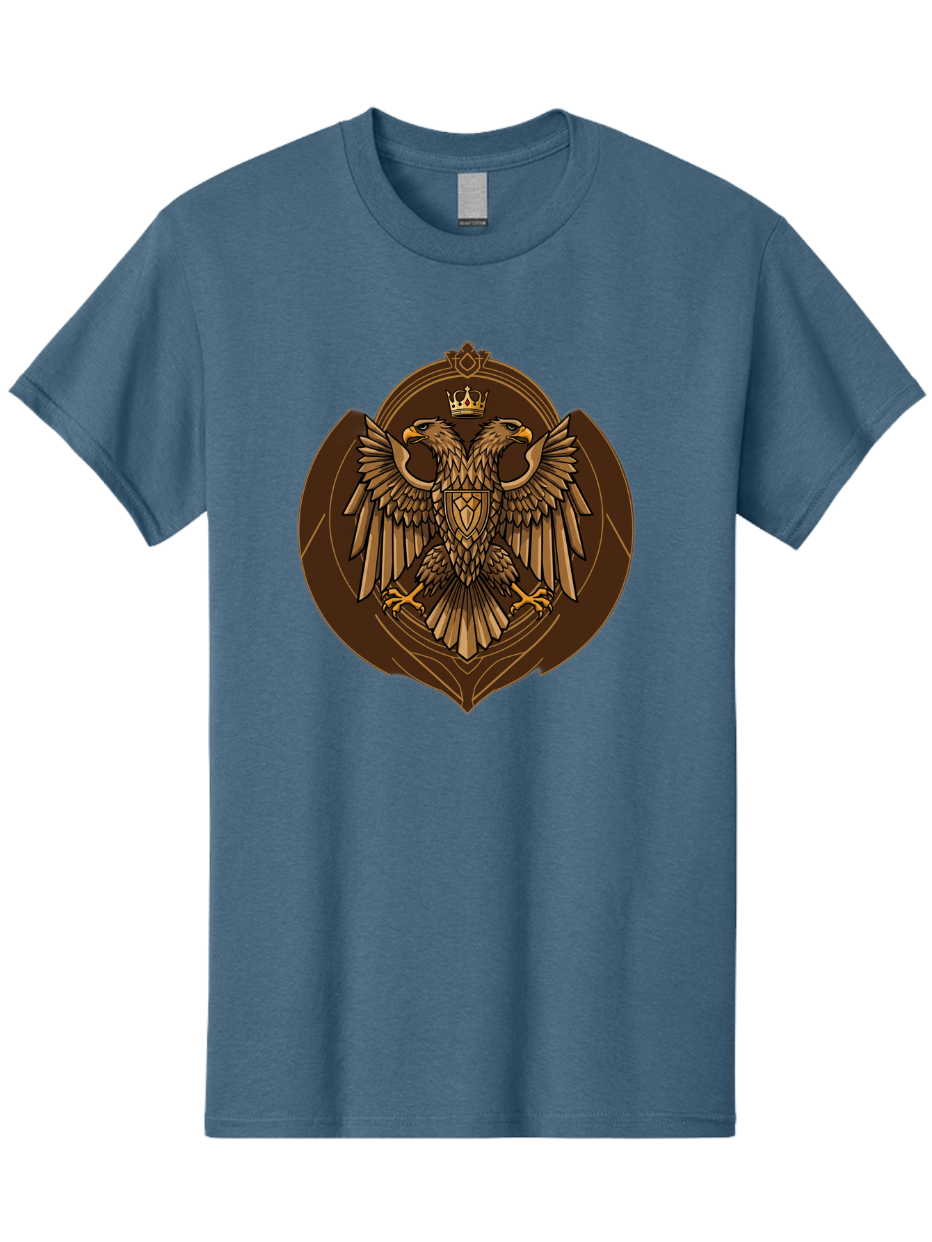 Double-Headed-Eagle-Crest Men'S Graphic Tee, 100% Cotton, Comfortable Casual Summer Wear, Machine Washable, Vintage Camera, Old Camera, Antique Camera, Black Camera, Classic Photography, Photography Equipment, Nostalgic Device, Film Camera, Bag410