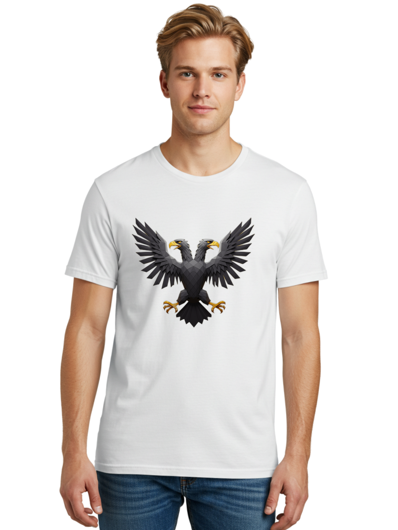 Double-Headed-Eagle Men'S Graphic Tee, 100% Cotton, Comfortable Casual Summer Wear, Machine Washable, Vintage Camera, Old Camera, Antique Camera, Black Camera, Classic Photography, Photography Equipment, Nostalgic Device, Film Camera, Bag411