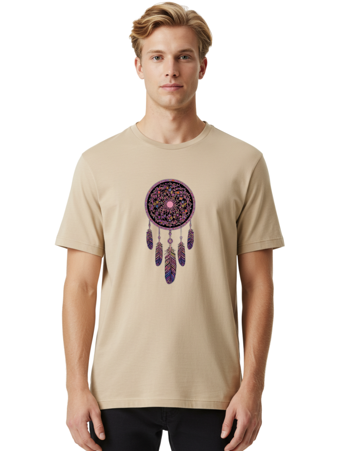 Dreamcatcher Men'S Graphic Tee, 100% Cotton, Comfortable Casual Summer Wear, Machine Washable, Vintage Camera, Old Camera, Antique Camera, Black Camera, Classic Photography, Photography Equipment, Nostalgic Device, Film Camera, Camera Art Bag415