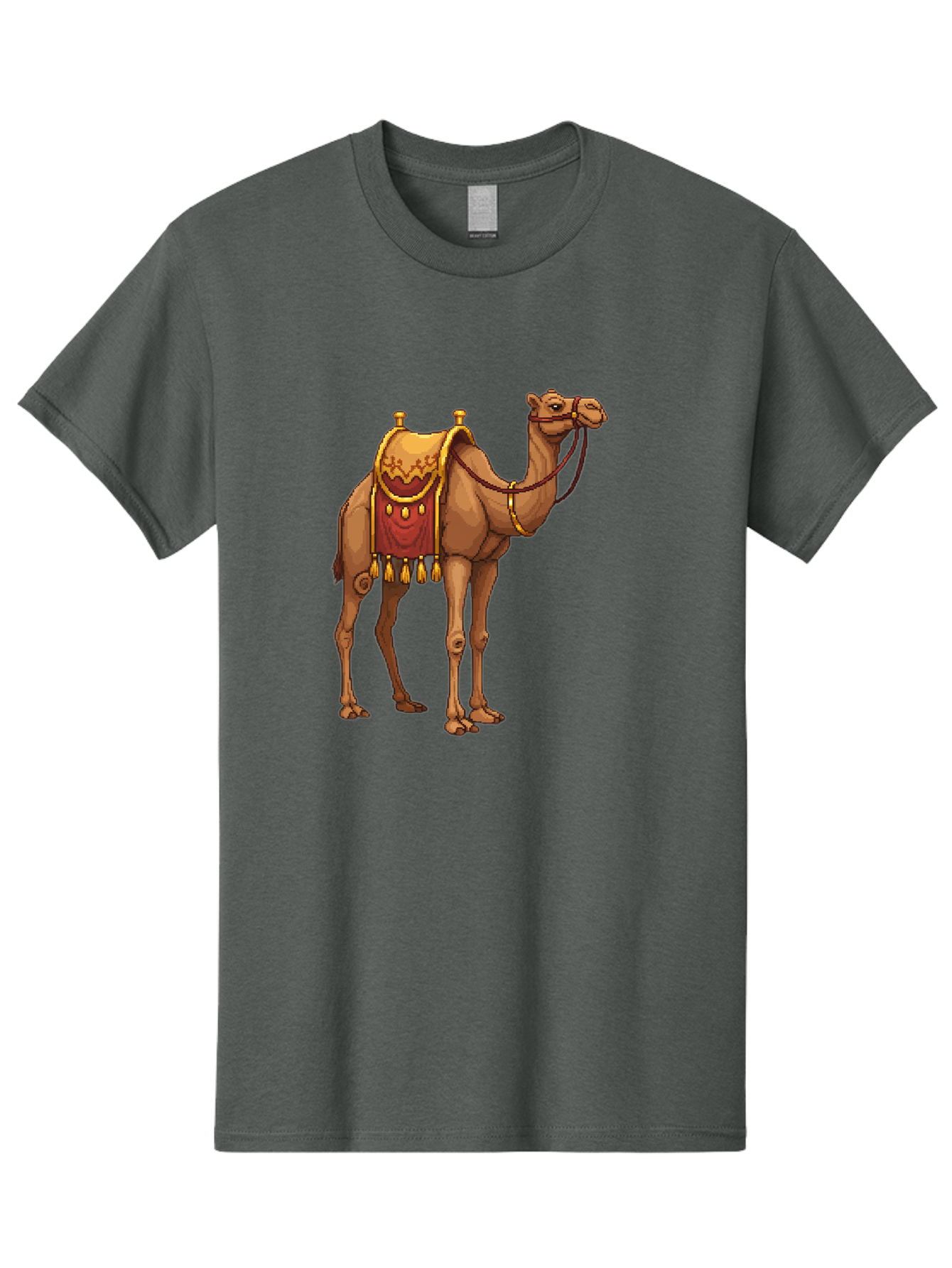 Dromedary-Camel Men'S Graphic Tee, 100% Cotton, Comfortable Casual Summer Wear, Machine Washable, Vintage Camera, Old Camera, Antique Camera, Black Camera, Classic Photography, Photography Equipment, Nostalgic Device, Film Camera, Camera Art Bag417