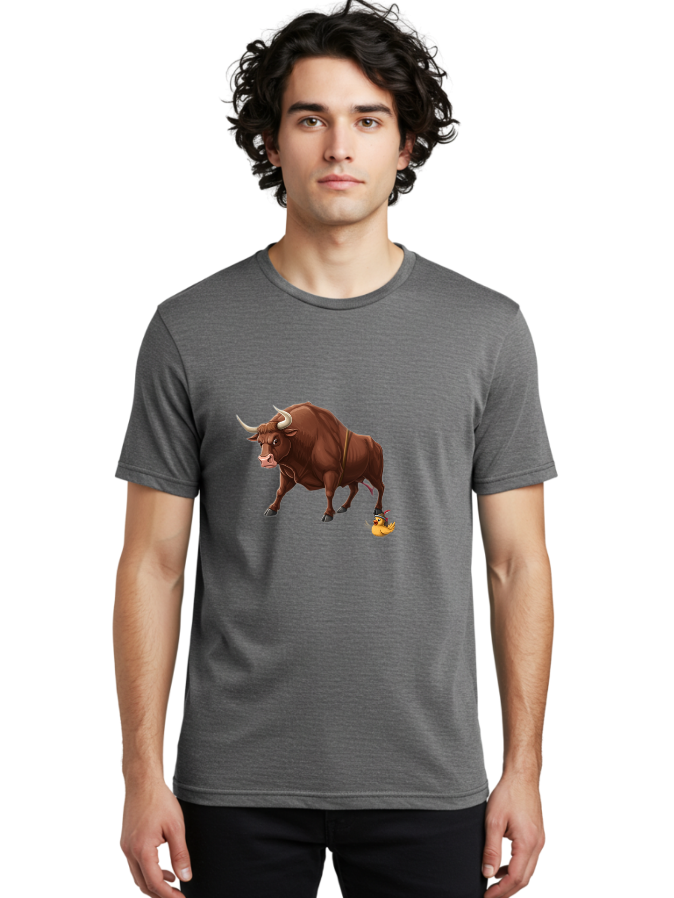 Duck-Riding-Bull Men'S Graphic Tee, 100% Cotton, Comfortable Casual Summer Wear, Machine Washable, Vintage Camera, Old Camera, Antique Camera, Black Camera, Classic Photography, Photography Equipment, Nostalgic Device, Film Camera, Camera Art Bag418