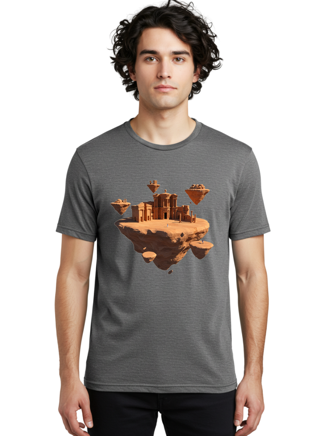 Floating-Ruins Men'S Graphic Tee, 100% Cotton, Comfortable Casual Summer Wear, Machine Washable, Vintage Camera, Old Camera, Antique Camera, Black Camera, Classic Photography, Photography Equipment, Nostalgic Device, Film Camera, Camera Art Bag453