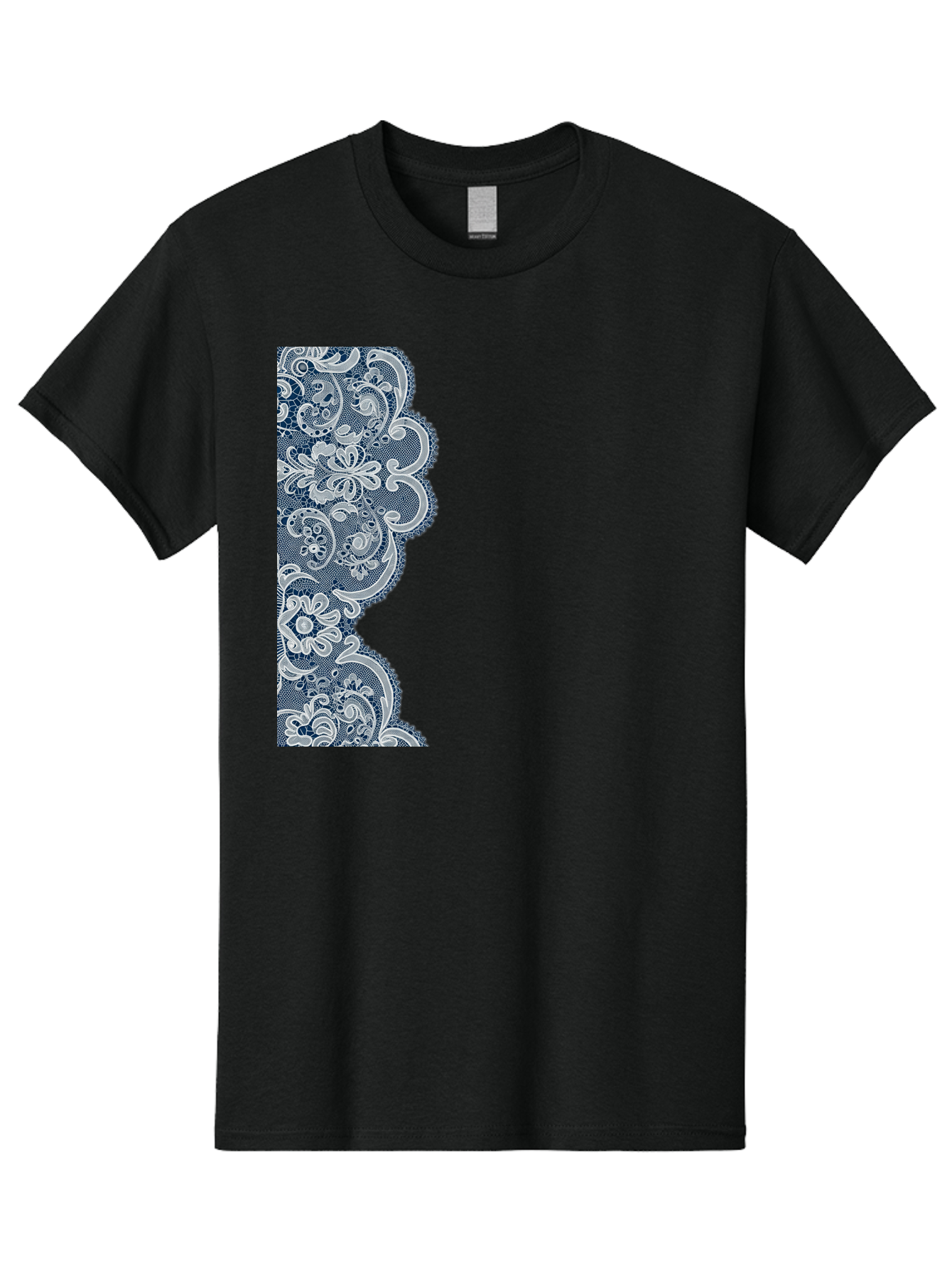 Floral-Lace-Border Men'S Graphic Tee, 100% Cotton, Comfortable Casual Summer Wear, Machine Washable, Vintage Camera, Old Camera, Antique Camera, Black Camera, Classic Photography, Photography Equipment, Nostalgic Device, Film Camera, Bag460