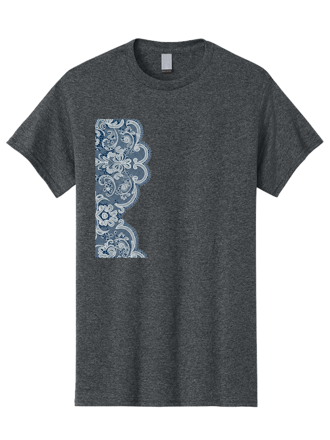 Floral-Lace-Border Men'S Graphic Tee, 100% Cotton, Comfortable Casual Summer Wear, Machine Washable, Vintage Camera, Old Camera, Antique Camera, Black Camera, Classic Photography, Photography Equipment, Nostalgic Device, Film Camera, Bag460