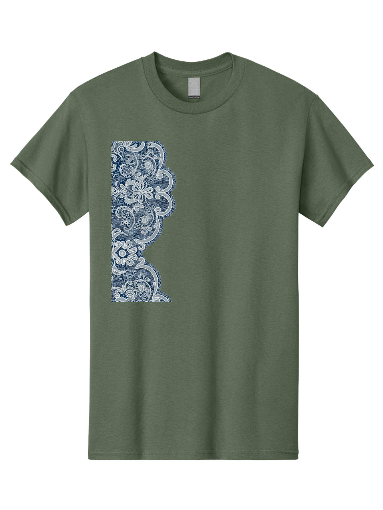 Floral-Lace-Border Men'S Graphic Tee, 100% Cotton, Comfortable Casual Summer Wear, Machine Washable, Vintage Camera, Old Camera, Antique Camera, Black Camera, Classic Photography, Photography Equipment, Nostalgic Device, Film Camera, Bag460