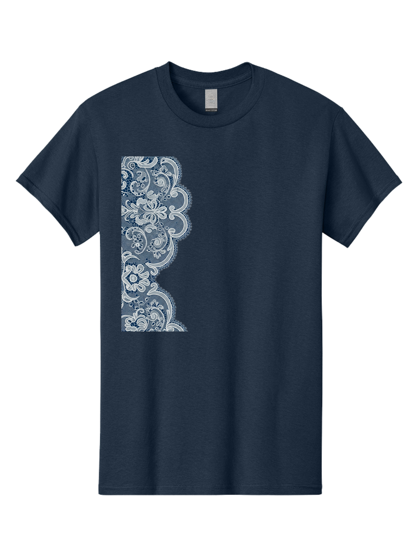 Floral-Lace-Border Men'S Graphic Tee, 100% Cotton, Comfortable Casual Summer Wear, Machine Washable, Vintage Camera, Old Camera, Antique Camera, Black Camera, Classic Photography, Photography Equipment, Nostalgic Device, Film Camera, Bag460