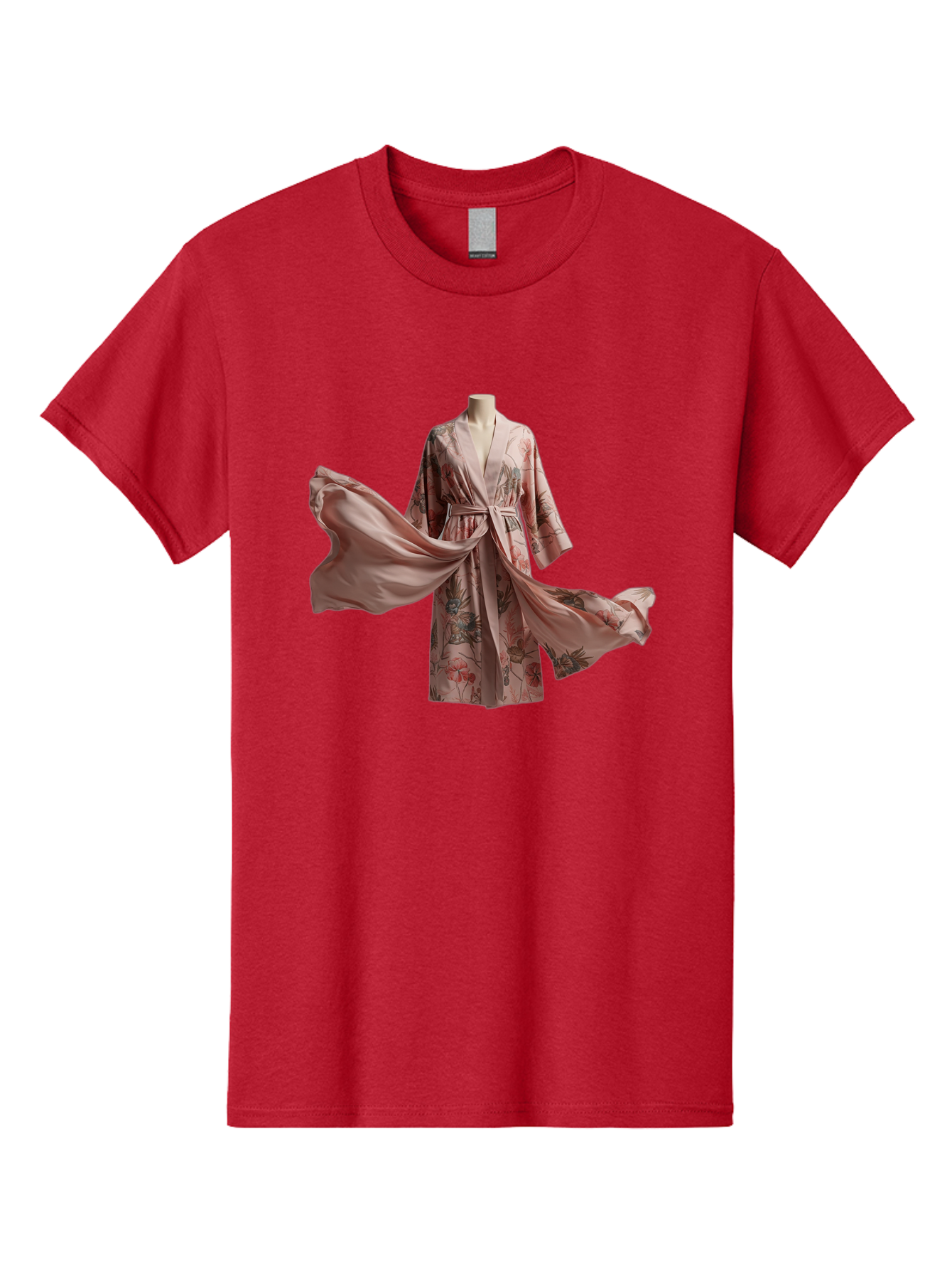 Floral-Robe Men'S Graphic Tee, 100% Cotton, Comfortable Casual Summer Wear, Machine Washable, Vintage Camera, Old Camera, Antique Camera, Black Camera, Classic Photography, Photography Equipment, Nostalgic Device, Film Camera, Camera Art Bag462