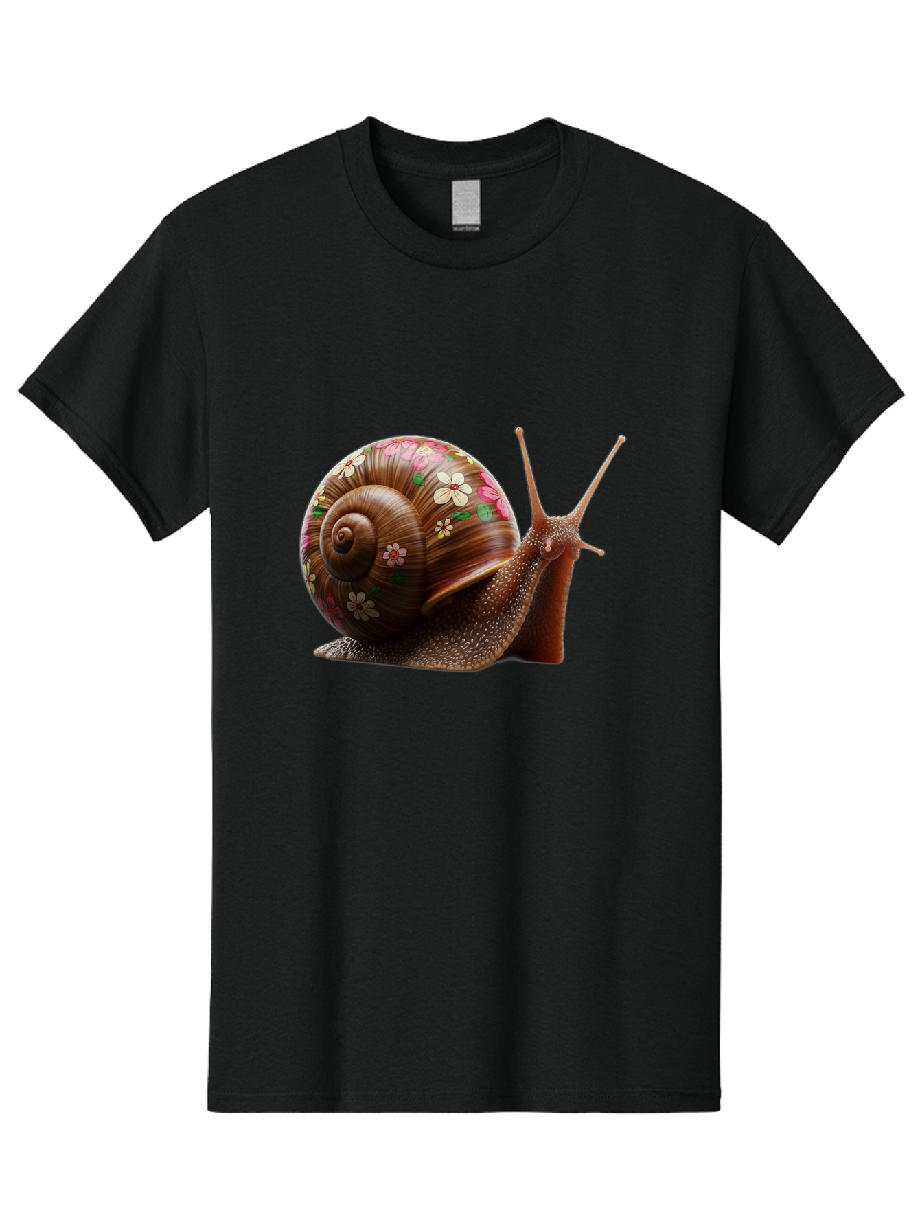 Floral-Snail-1 Men'S Graphic Tee, 100% Cotton, Comfortable Casual Summer Wear, Machine Washable, Vintage Camera, Old Camera, Antique Camera, Black Camera, Classic Photography, Photography Equipment, Nostalgic Device, Film Camera, Camera Art Bag463