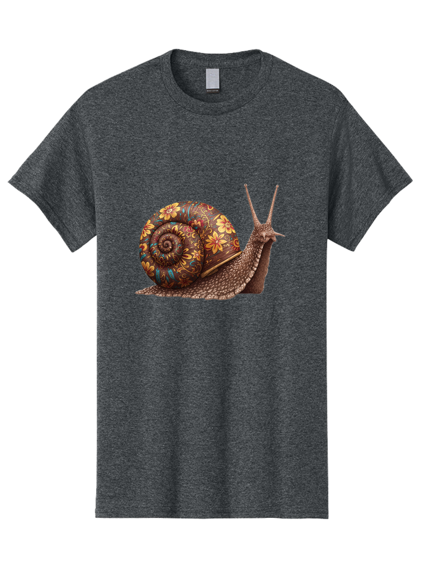 Floral-Snail-2 Men'S Graphic Tee, 100% Cotton, Comfortable Casual Summer Wear, Machine Washable, Vintage Camera, Old Camera, Antique Camera, Black Camera, Classic Photography, Photography Equipment, Nostalgic Device, Film Camera, Camera Art Bag464
