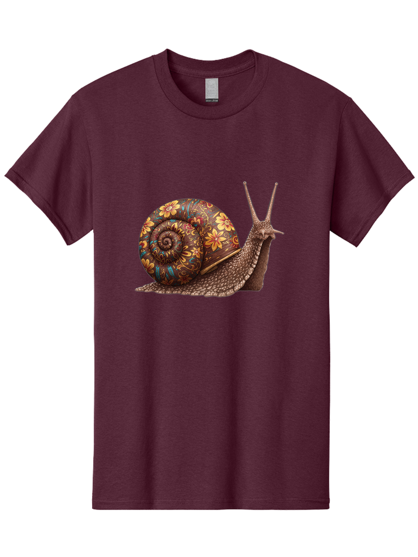 Floral-Snail-2 Men'S Graphic Tee, 100% Cotton, Comfortable Casual Summer Wear, Machine Washable, Vintage Camera, Old Camera, Antique Camera, Black Camera, Classic Photography, Photography Equipment, Nostalgic Device, Film Camera, Camera Art Bag464