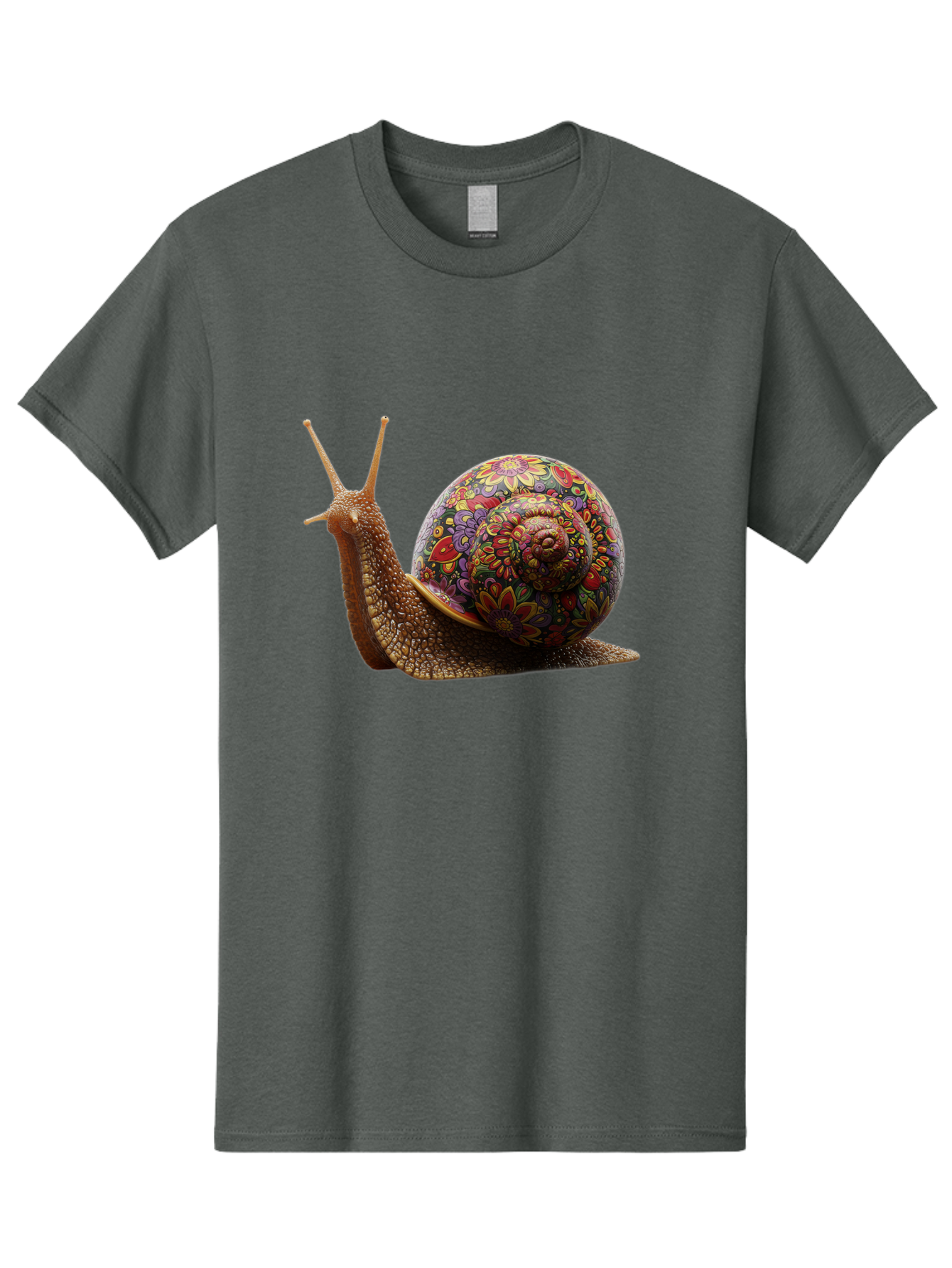Floral-Snail-3 Men'S Graphic Tee, 100% Cotton, Comfortable Casual Summer Wear, Machine Washable, Vintage Camera, Old Camera, Antique Camera, Black Camera, Classic Photography, Photography Equipment, Nostalgic Device, Film Camera, Camera Art Bag465