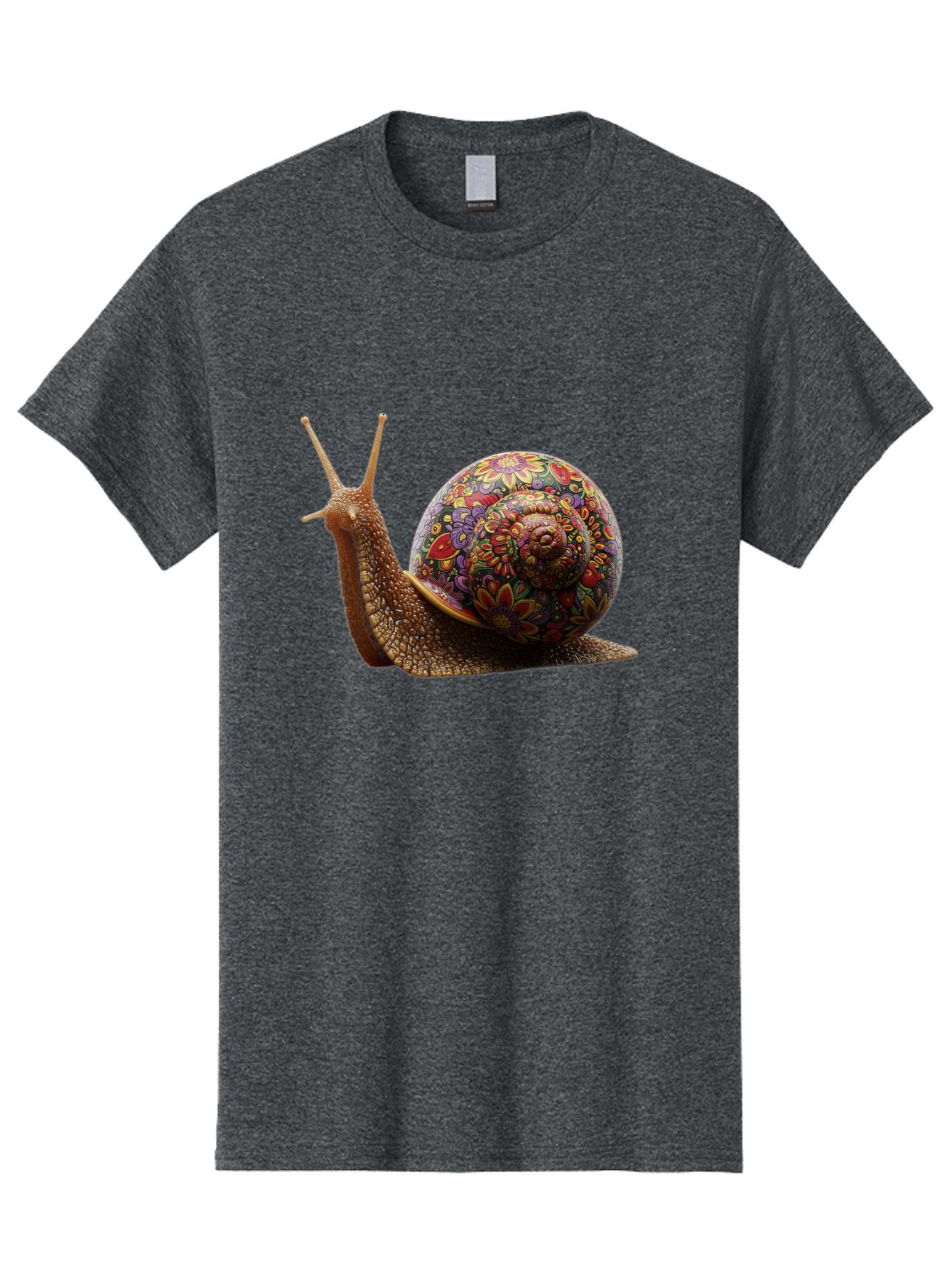 Floral-Snail-3 Men'S Graphic Tee, 100% Cotton, Comfortable Casual Summer Wear, Machine Washable, Vintage Camera, Old Camera, Antique Camera, Black Camera, Classic Photography, Photography Equipment, Nostalgic Device, Film Camera, Camera Art Bag465