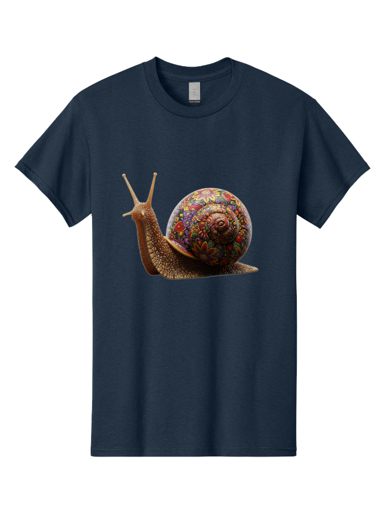 Floral-Snail-3 Men'S Graphic Tee, 100% Cotton, Comfortable Casual Summer Wear, Machine Washable, Vintage Camera, Old Camera, Antique Camera, Black Camera, Classic Photography, Photography Equipment, Nostalgic Device, Film Camera, Camera Art Bag465