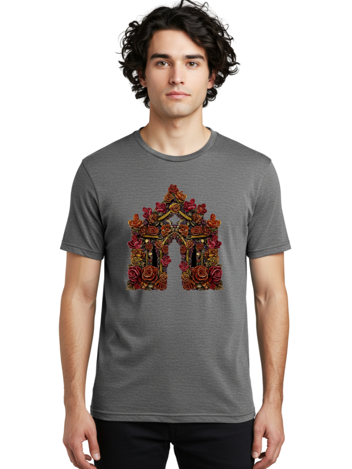 Flower-Gate Men'S Graphic Tee, 100% Cotton, Comfortable Casual Summer Wear, Machine Washable, Vintage Camera, Old Camera, Antique Camera, Black Camera, Classic Photography, Photography Equipment, Nostalgic Device, Film Camera, Camera Art Bag470