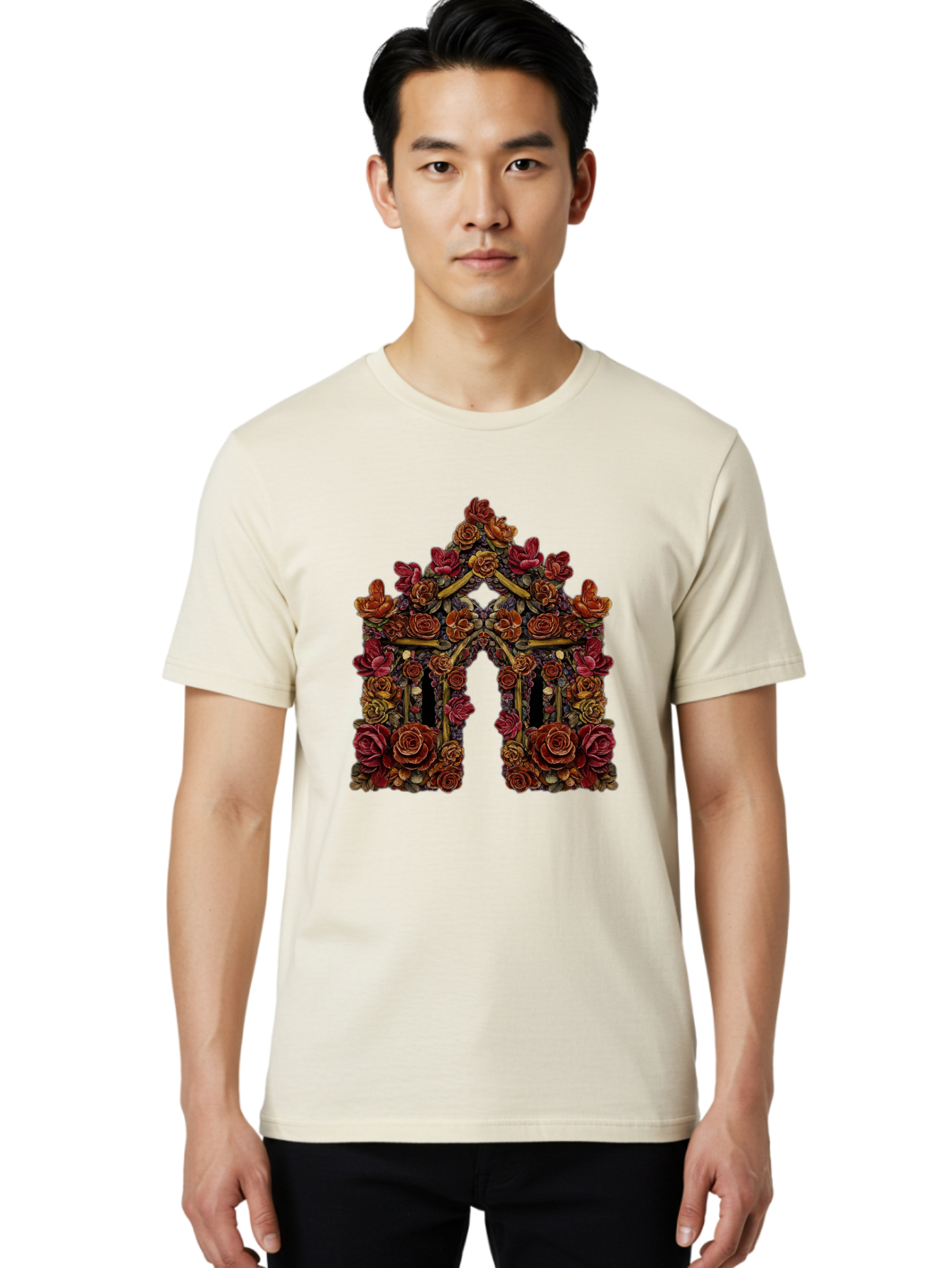 Flower-Gate Men'S Graphic Tee, 100% Cotton, Comfortable Casual Summer Wear, Machine Washable, Vintage Camera, Old Camera, Antique Camera, Black Camera, Classic Photography, Photography Equipment, Nostalgic Device, Film Camera, Camera Art Bag470