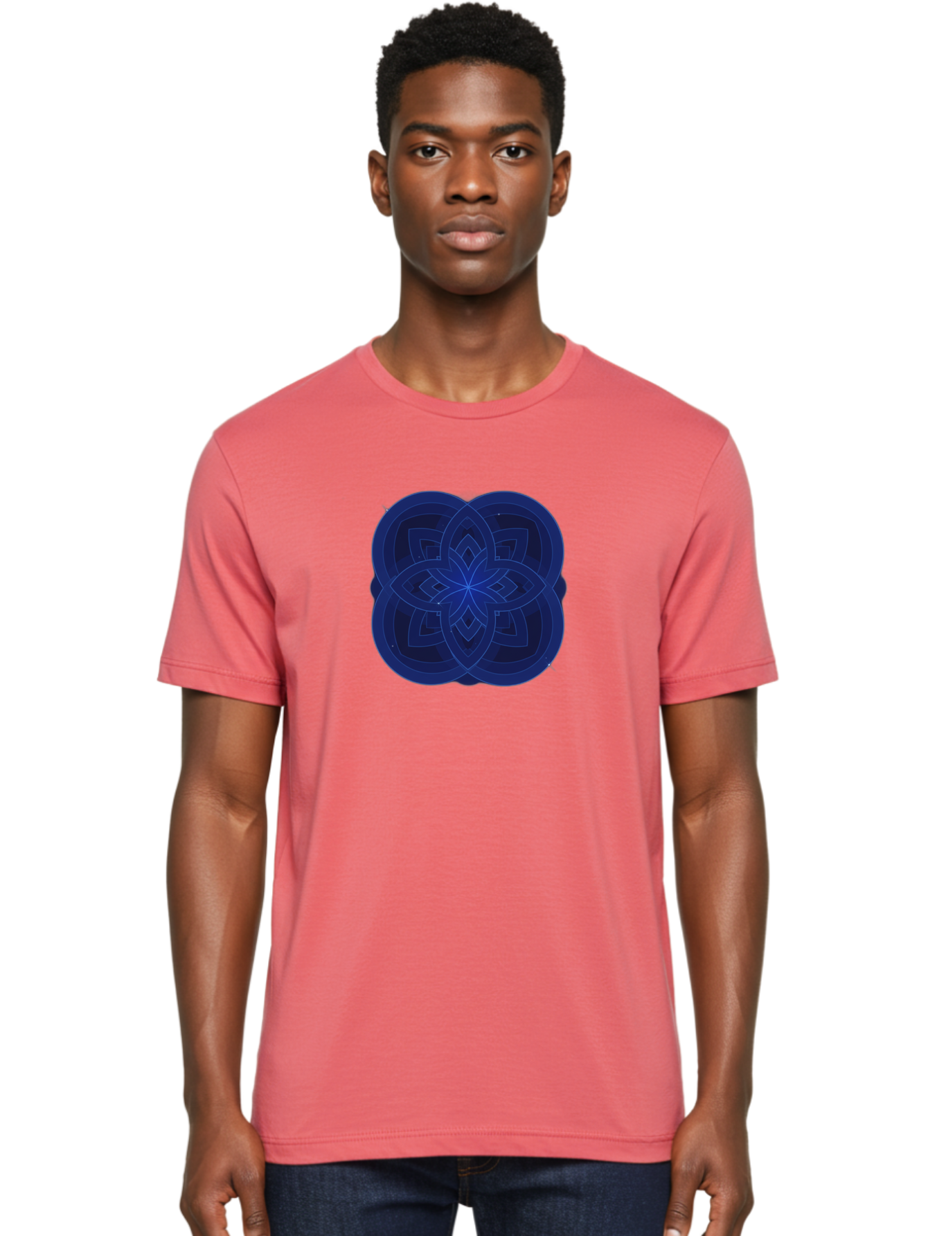 Flower-Mandala-Design Men'S Graphic Tee, 100% Cotton, Comfortable Casual Summer Wear, Machine Washable, Vintage Camera, Old Camera, Antique Camera, Black Camera, Classic Photography, Photography Equipment, Nostalgic Device, Film Camera, Bag471