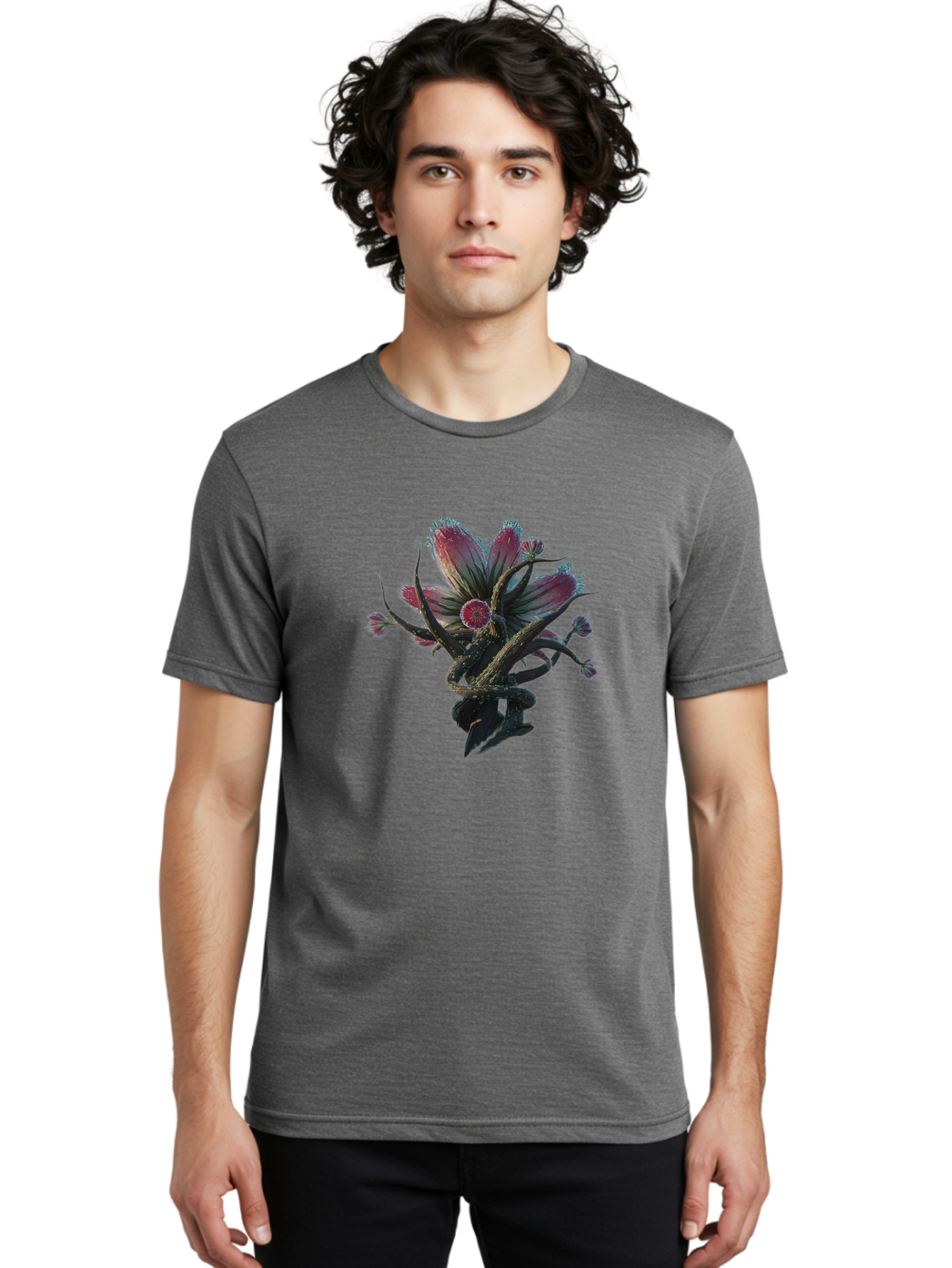 Flower Men'S Graphic Tee, 100% Cotton, Comfortable Casual Summer Wear, Machine Washable, Vintage Camera, Old Camera, Antique Camera, Black Camera, Classic Photography, Photography Equipment, Nostalgic Device, Film Camera, Camera Art Bag473