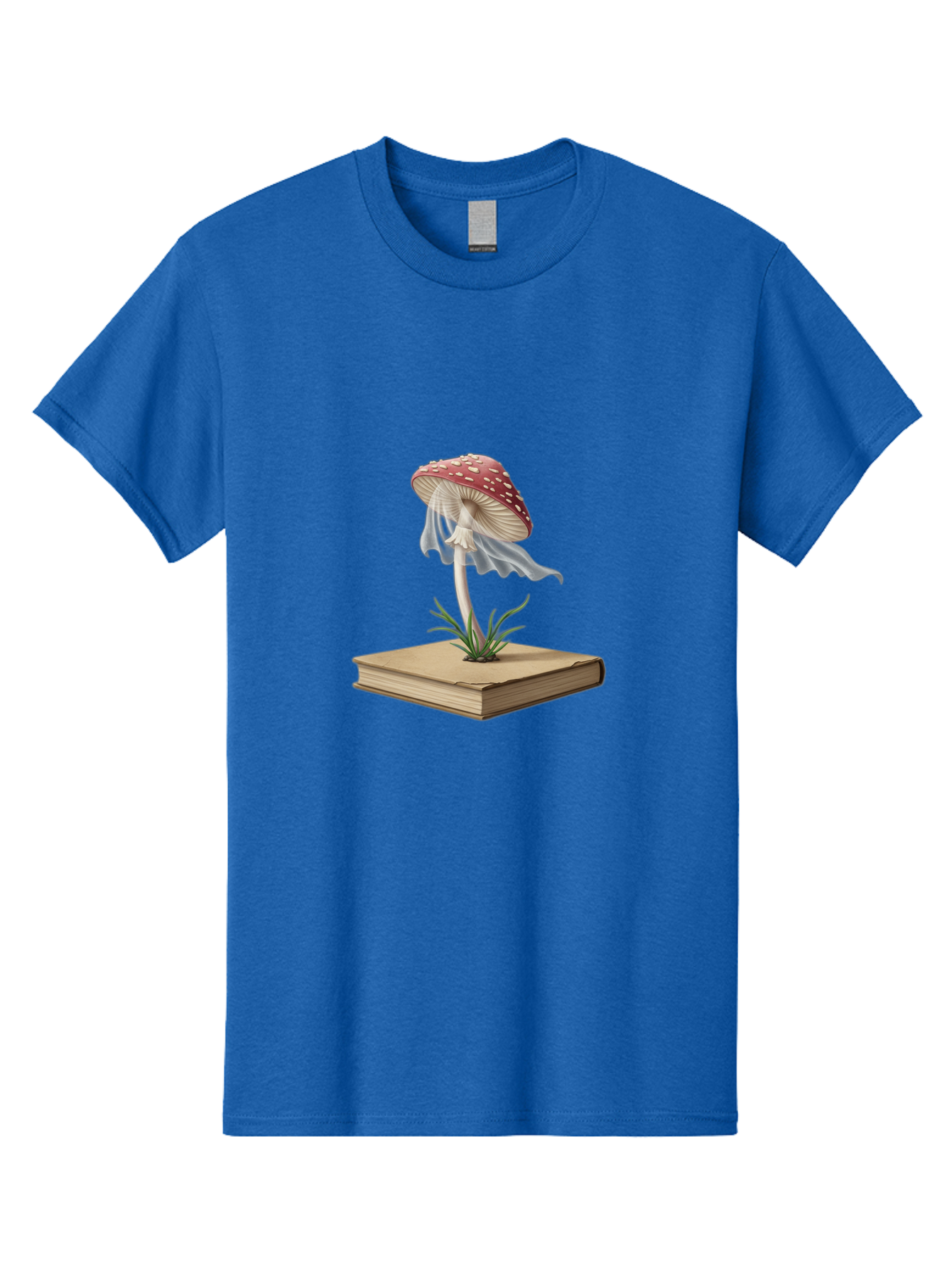 Fly-Agaric-Mushroom-On-Book Men'S Graphic Tee, 100% Cotton, Comfortable Casual Summer Wear, Machine Washable, Vintage Camera, Old Camera, Antique Camera, Black Camera, Classic Photography, Photography Equipment, Nostalgic Device, Film Camera, Bag474