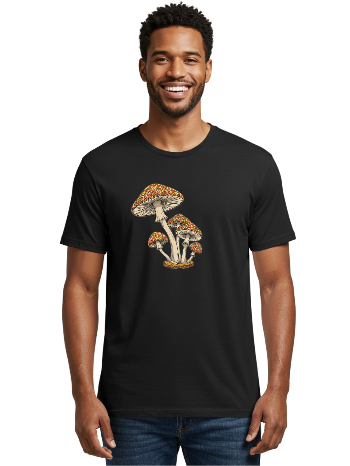 Fly-Agaric-Mushrooms Men'S Graphic Tee, 100% Cotton, Comfortable Casual Summer Wear, Machine Washable, Vintage Camera, Old Camera, Antique Camera, Black Camera, Classic Photography, Photography Equipment, Nostalgic Device, Film Camera, Bag475