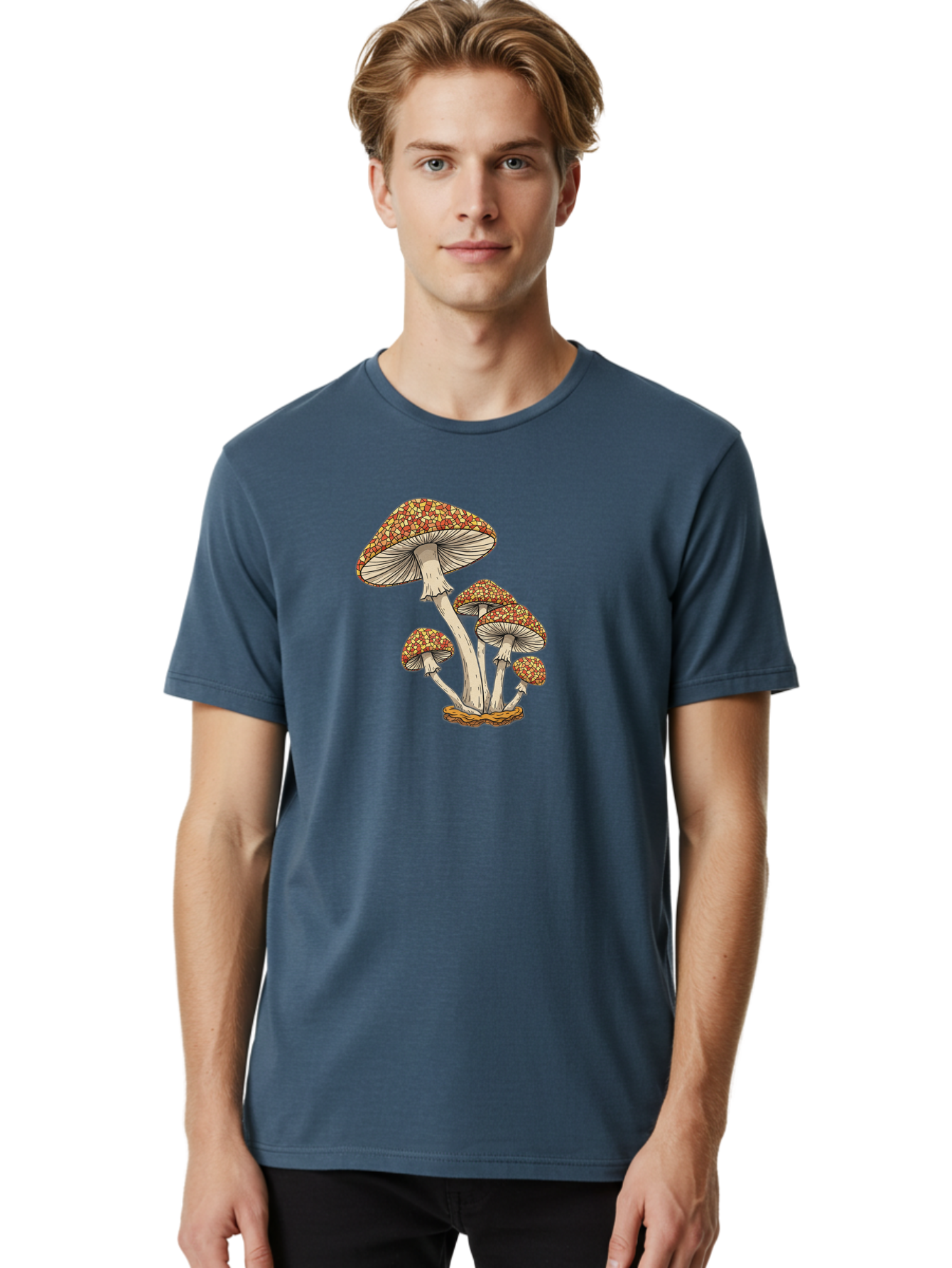 Fly-Agaric-Mushrooms Men'S Graphic Tee, 100% Cotton, Comfortable Casual Summer Wear, Machine Washable, Vintage Camera, Old Camera, Antique Camera, Black Camera, Classic Photography, Photography Equipment, Nostalgic Device, Film Camera, Bag475