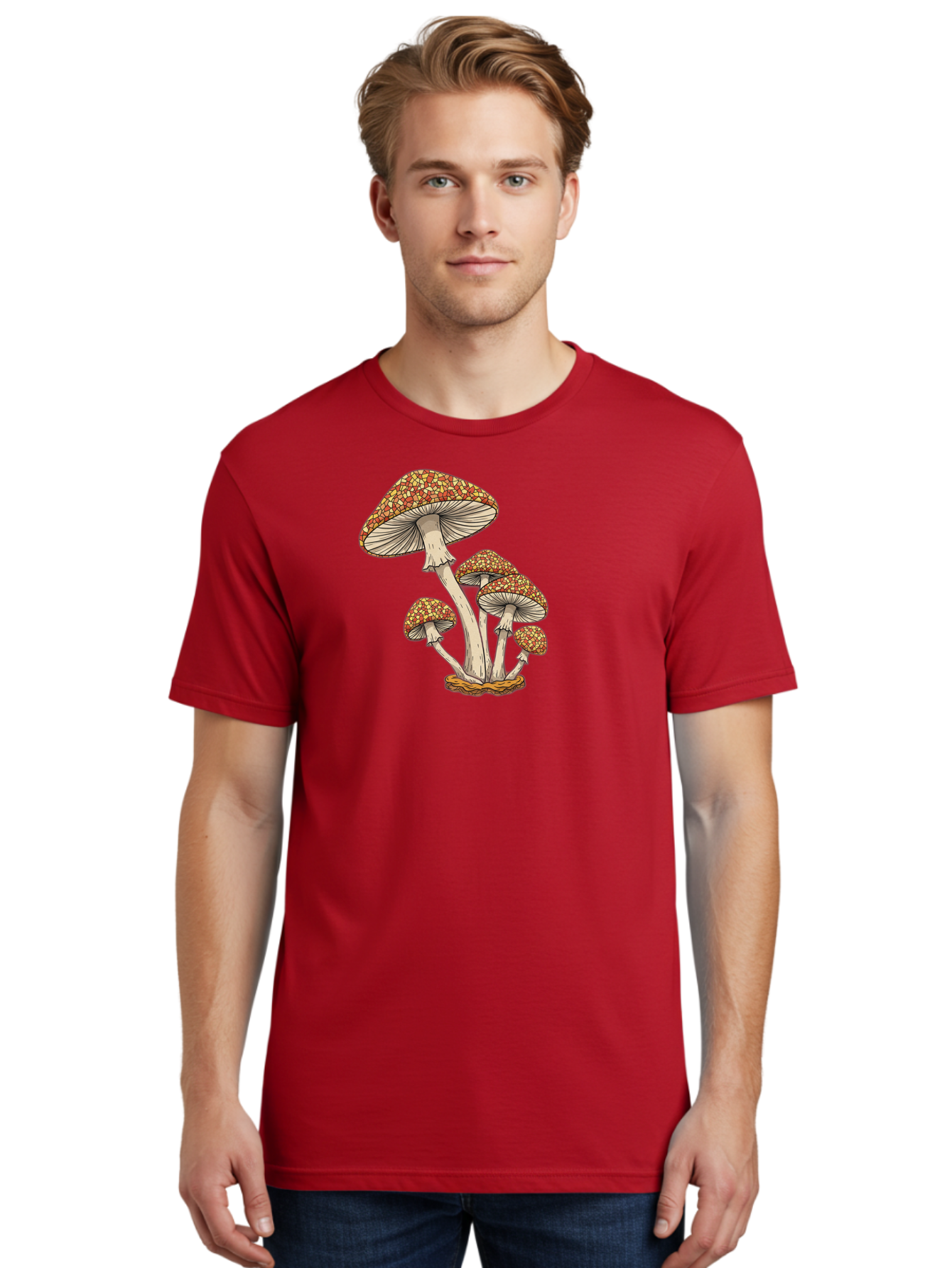 Fly-Agaric-Mushrooms Men'S Graphic Tee, 100% Cotton, Comfortable Casual Summer Wear, Machine Washable, Vintage Camera, Old Camera, Antique Camera, Black Camera, Classic Photography, Photography Equipment, Nostalgic Device, Film Camera, Bag475