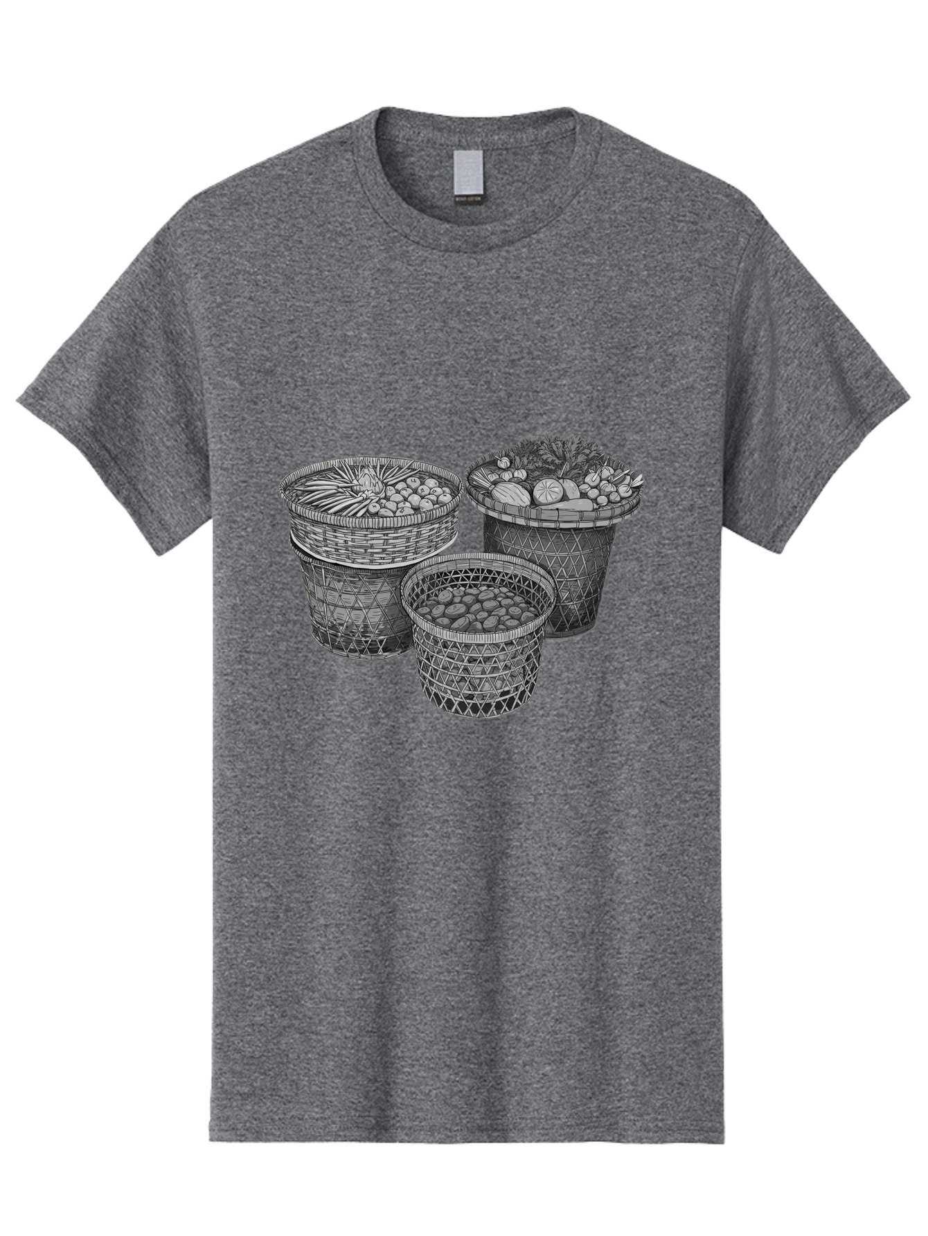 Fruit-And-Vegetable-Baskets Men'S Graphic Tee, 100% Cotton, Comfortable Casual Summer Wear, Machine Washable, Vintage Camera, Old Camera, Antique Camera, Black Camera, Classic Photography, Photography Equipment, Nostalgic Device, Film Camera, Bag497